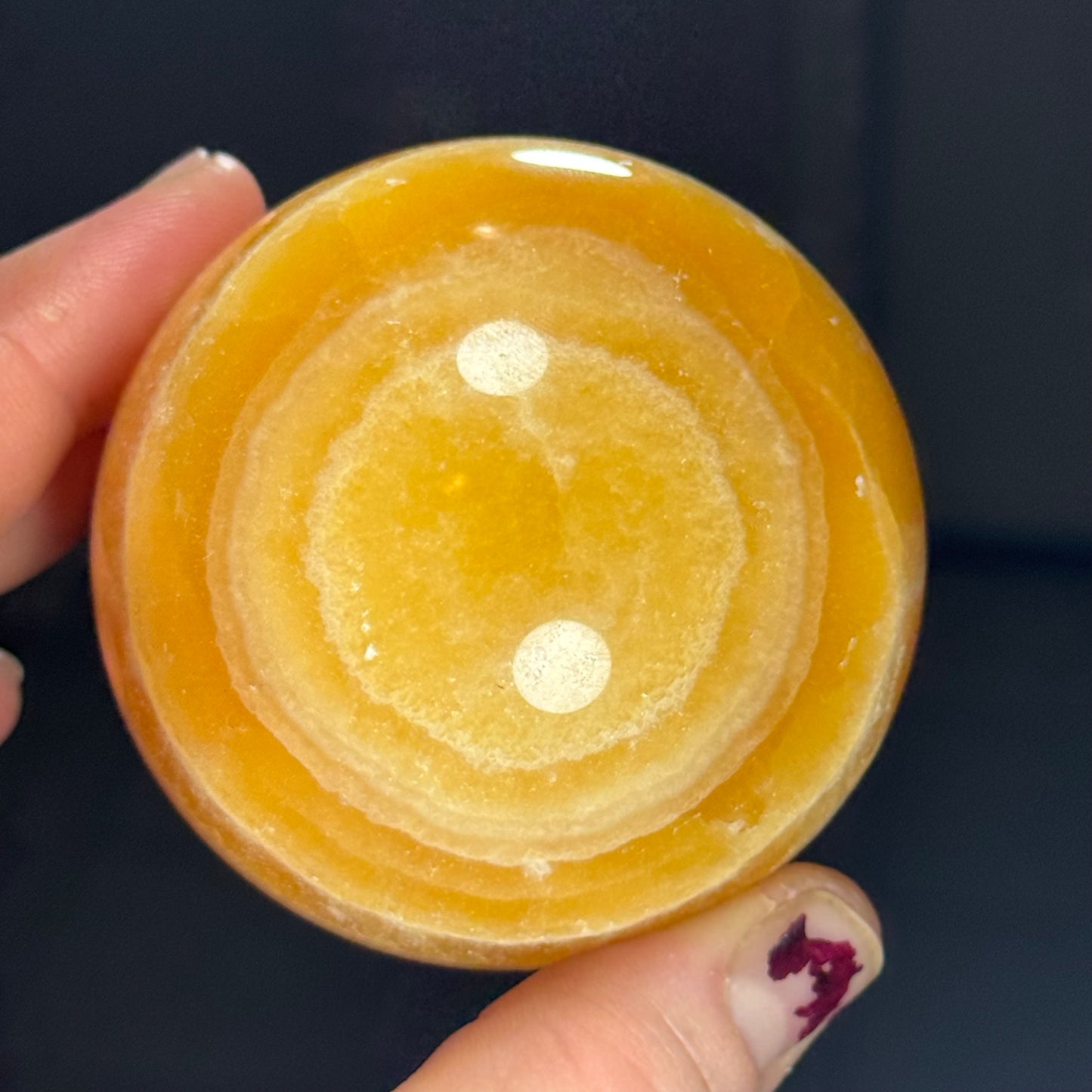 Banded Yellow Calcite