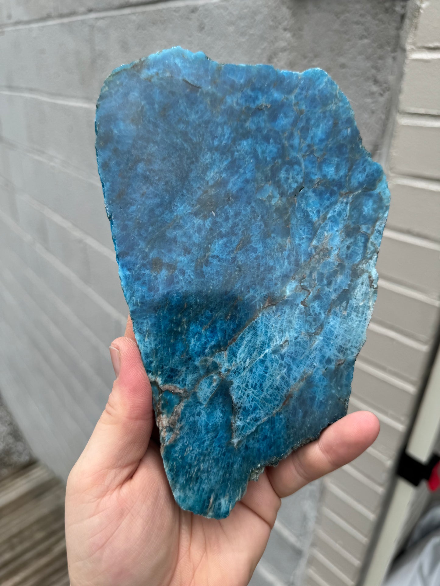 Blue Apatite Slab