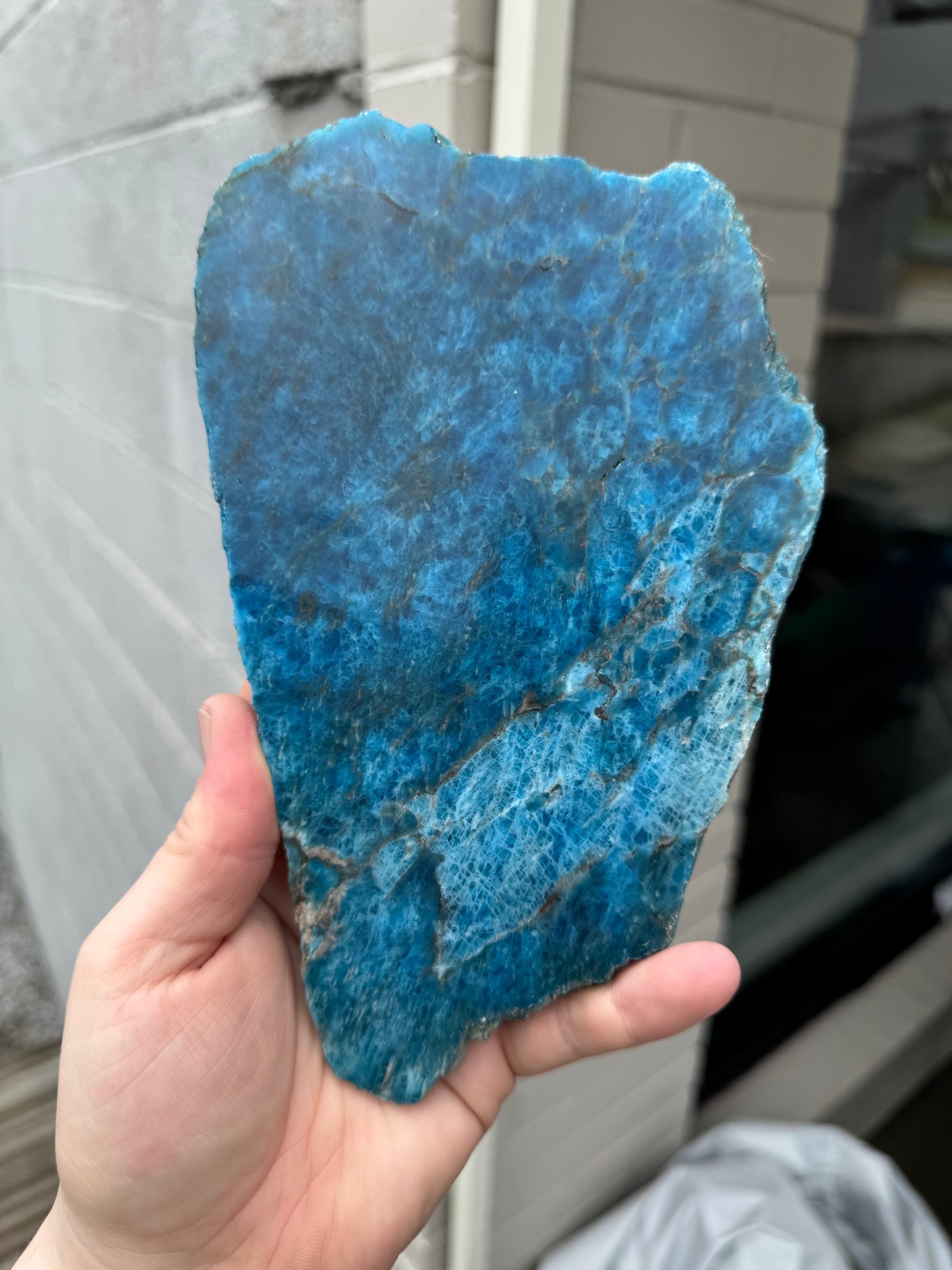 Blue Apatite Slab