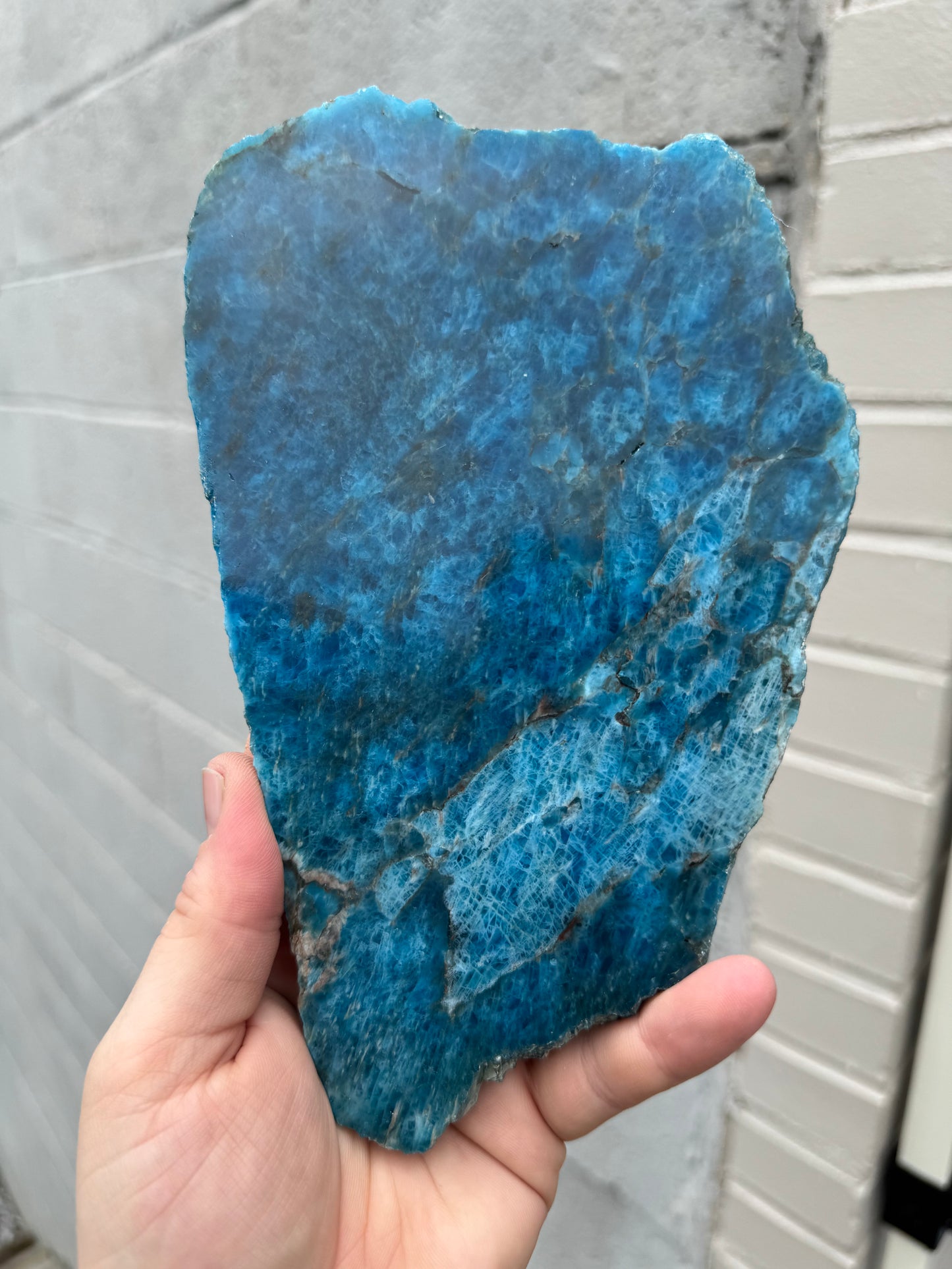 Blue Apatite Slab