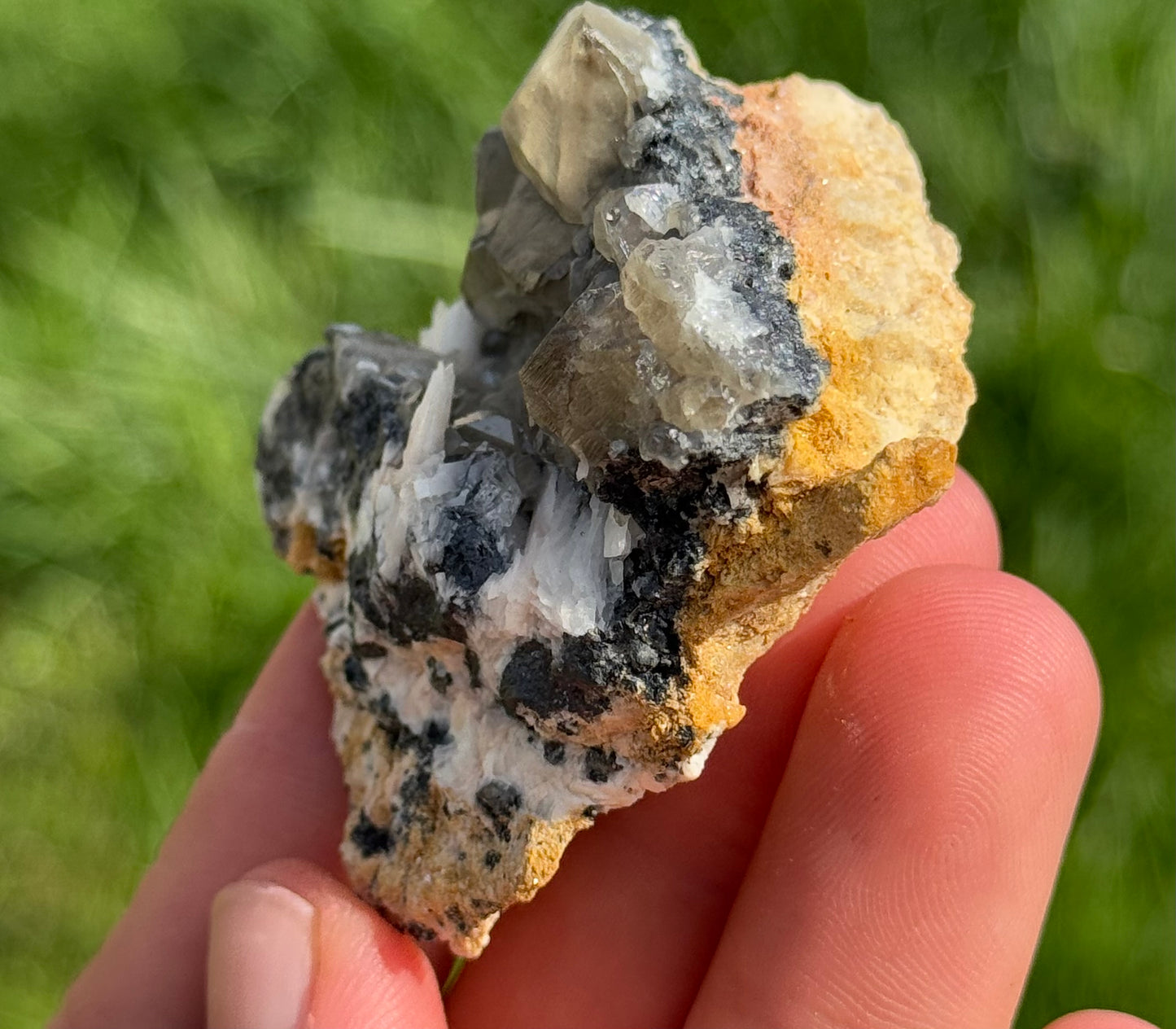 Cerussite, Barite, Galena UV reactive Specimen