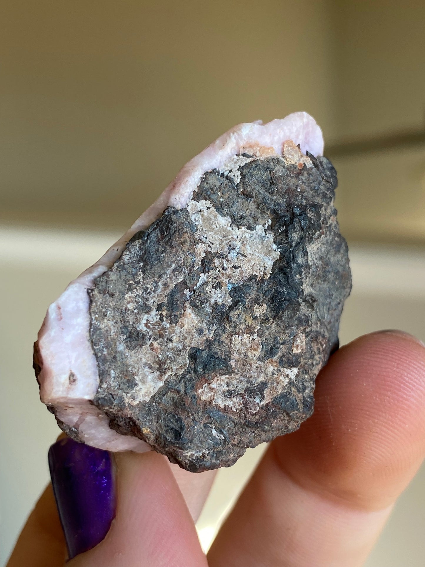 Pink Aragonite Specimen, 2”x1”