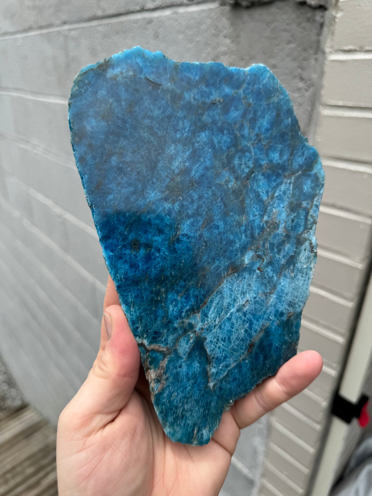 Blue Apatite Slab