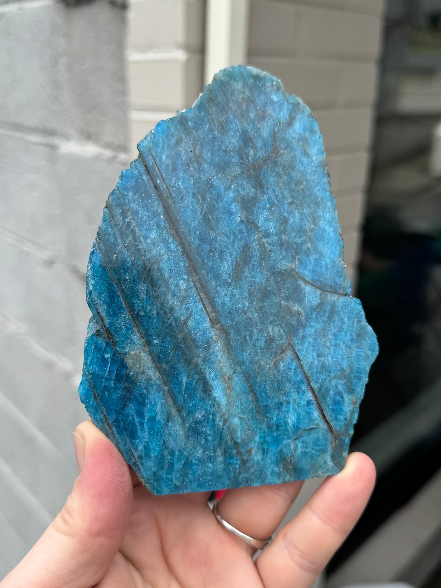 Blue Apatite Slab