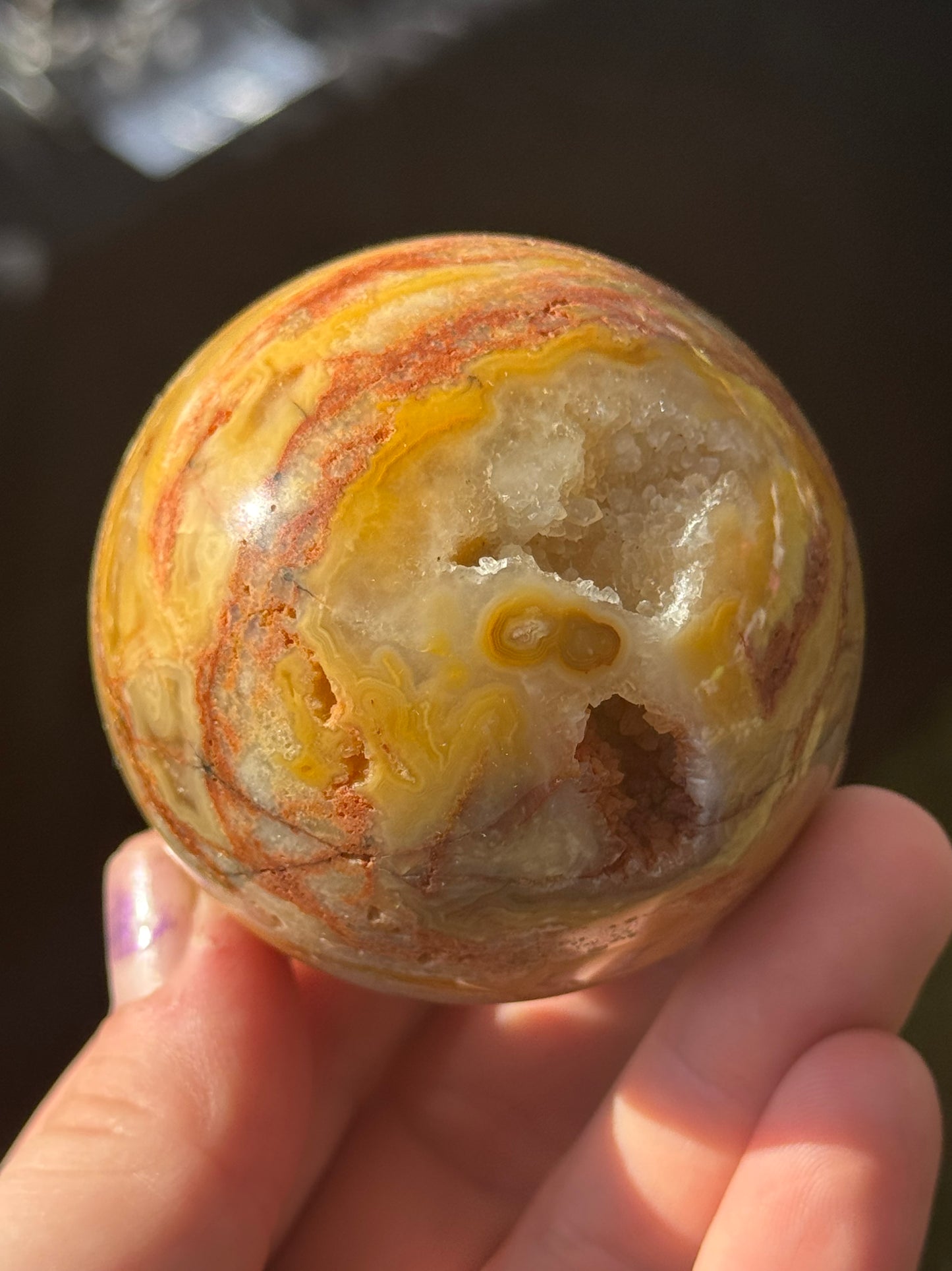 Crazy Lace Agate Sphere