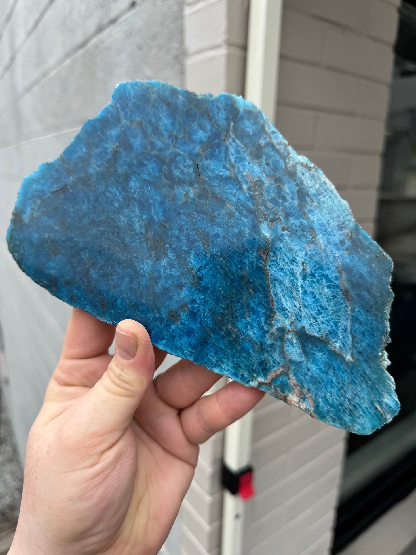 Blue Apatite Slab