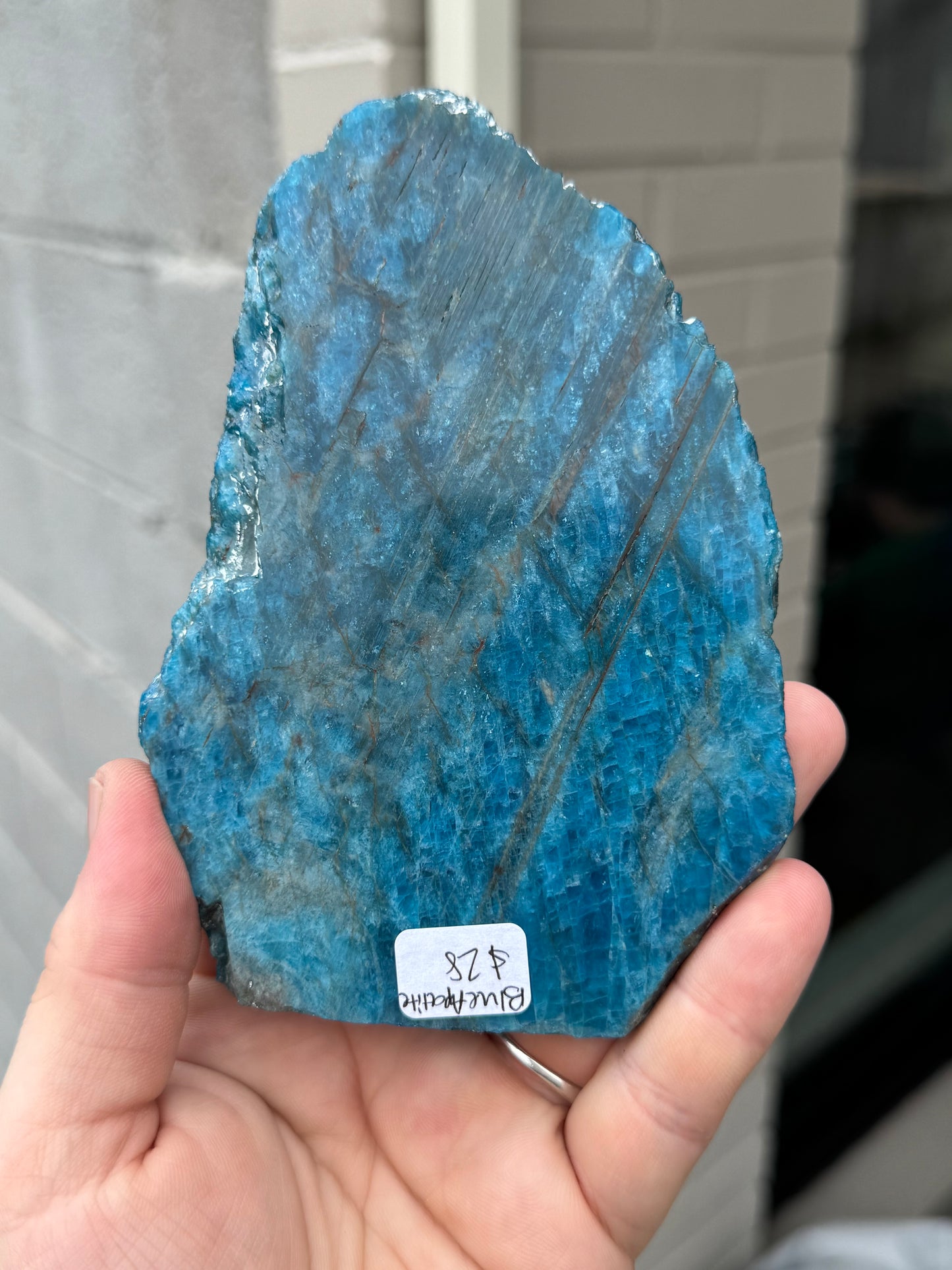 Blue Apatite Slab