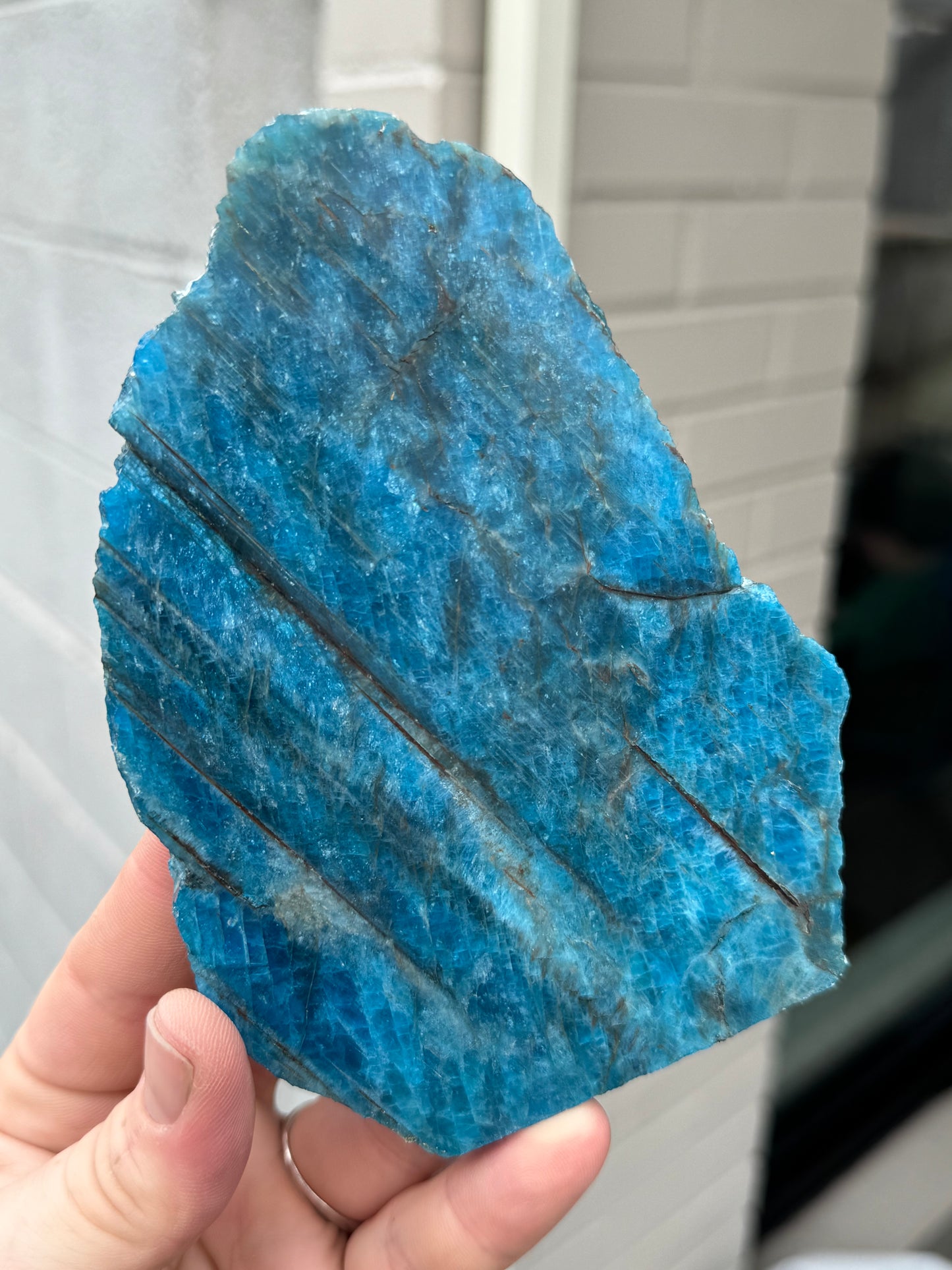 Blue Apatite Slab