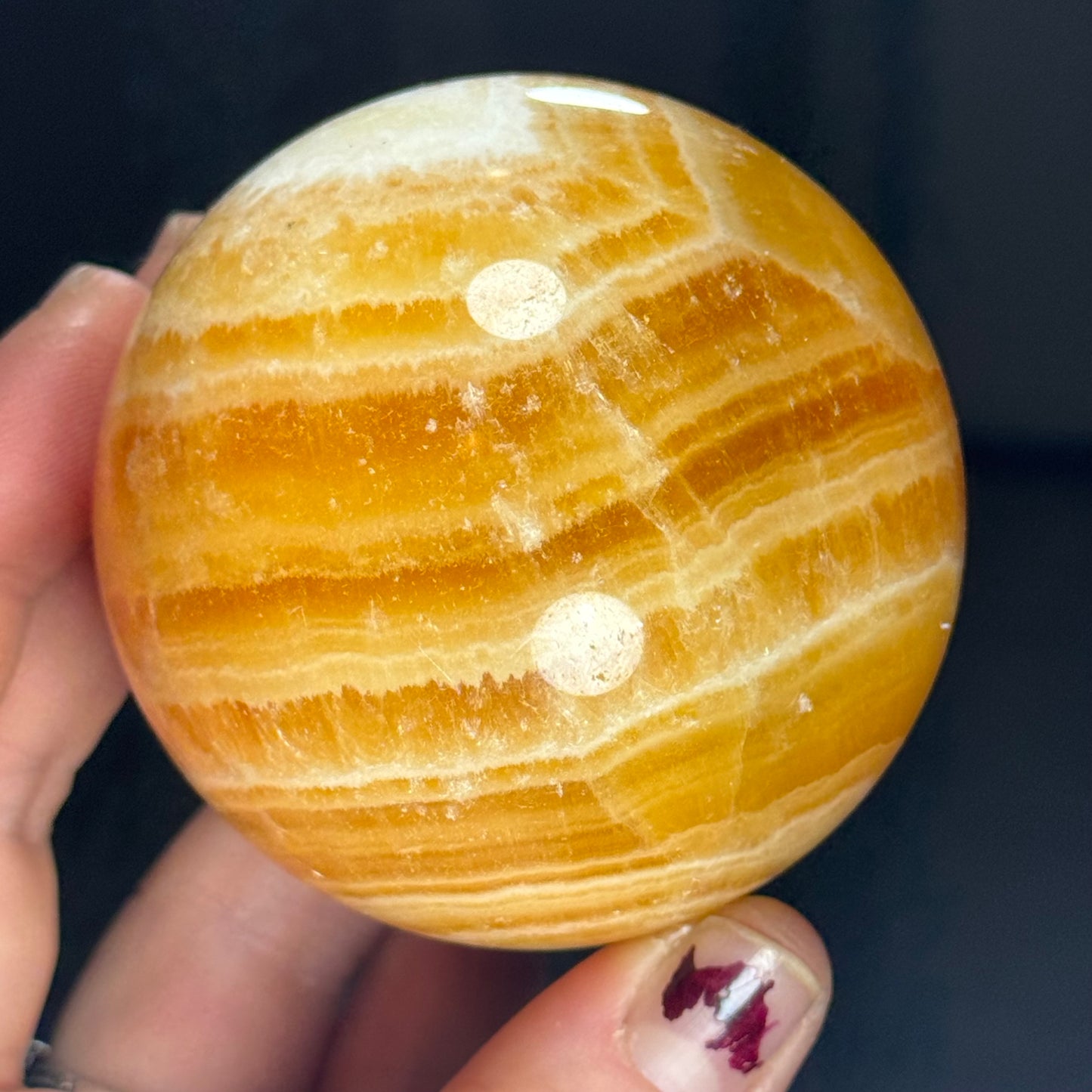 Banded Yellow Calcite