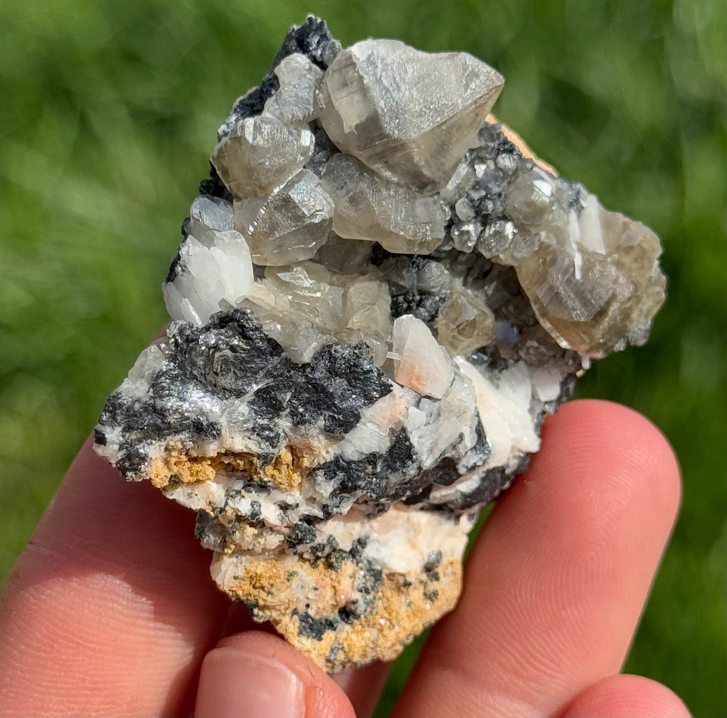 Cerussite, Barite, Galena UV reactive Specimen