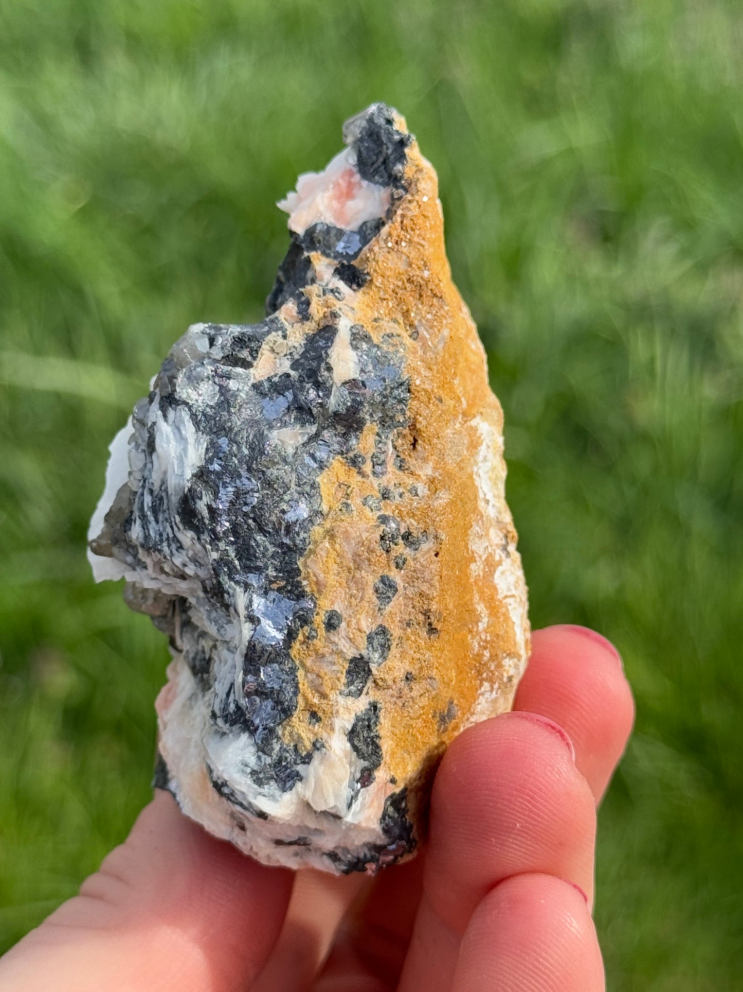 Cerussite, Barite, Galena Specimen UV Reactive, Morocco