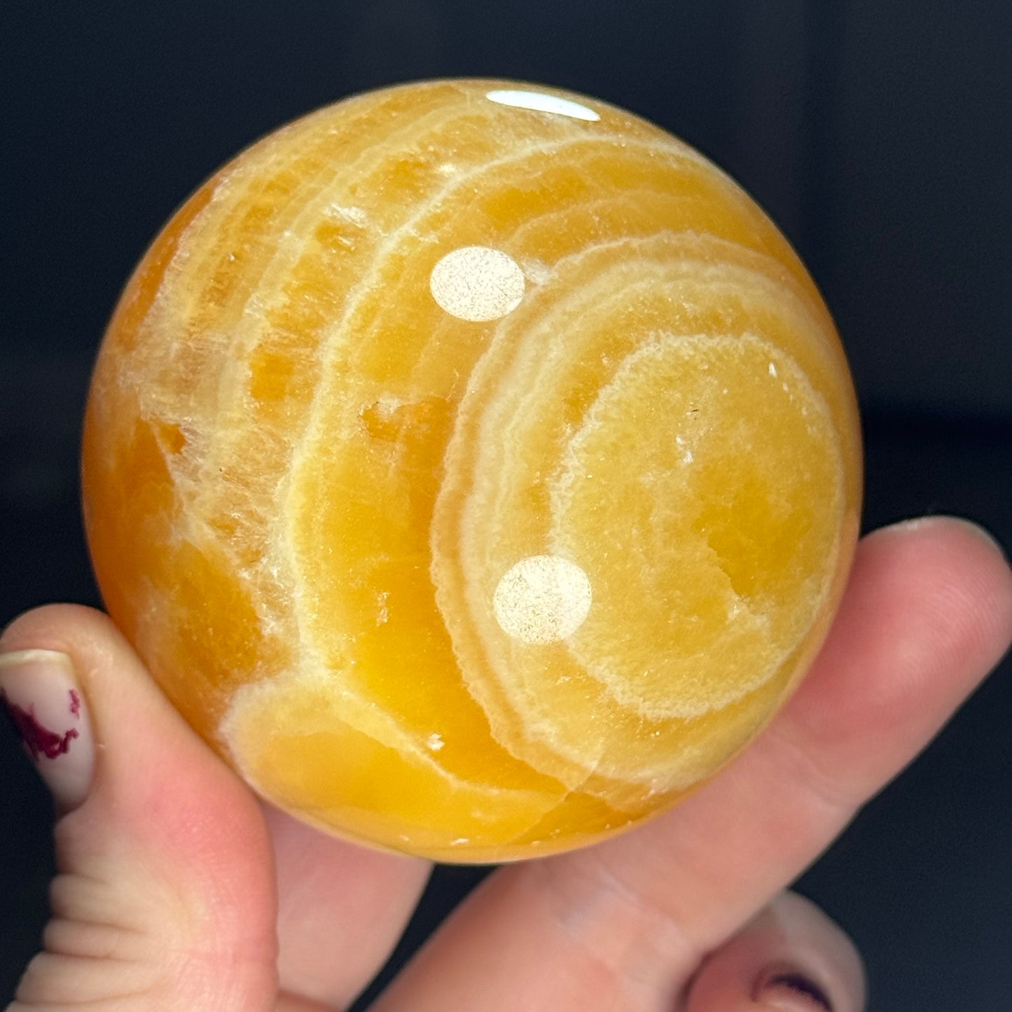 Banded Yellow Calcite