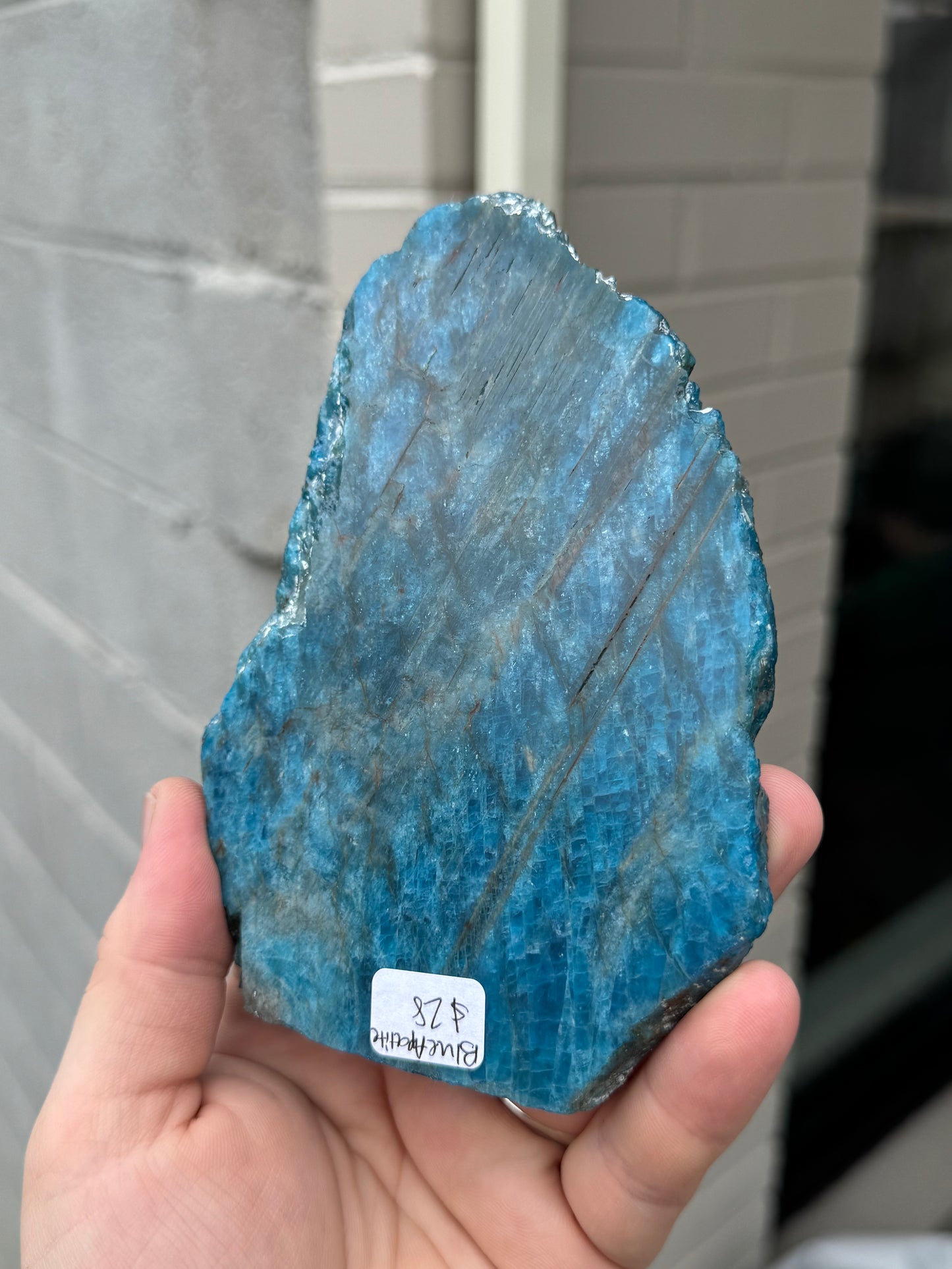 Blue Apatite Slab