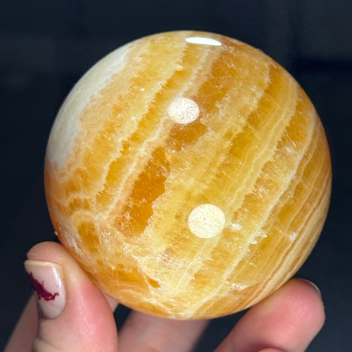 Banded Yellow Calcite