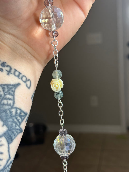 Quartz and Prehnite Sun catcher