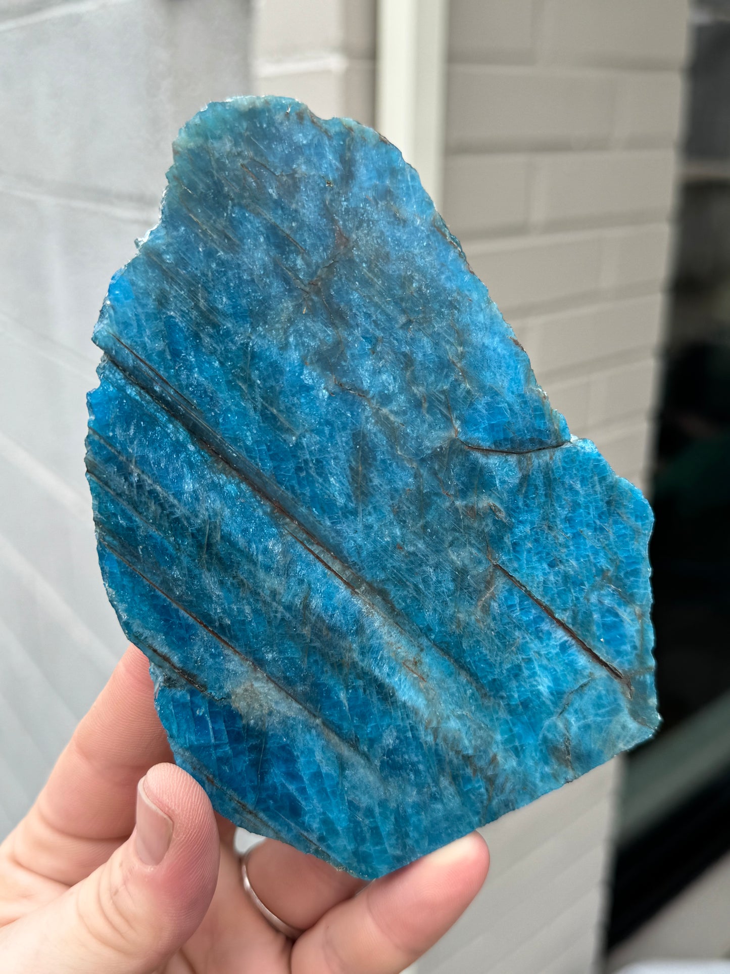 Blue Apatite Slab