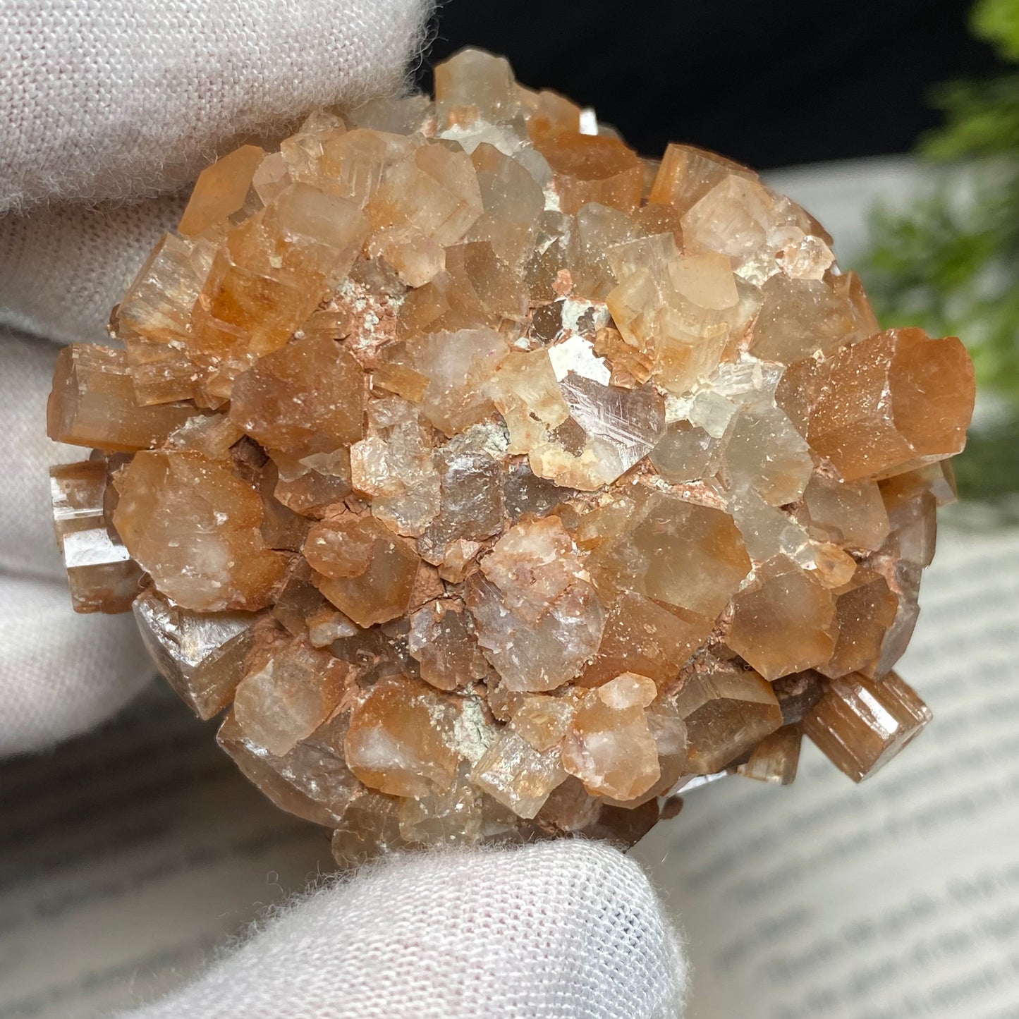 Aragonite Crystal Cluster Specimen, Morocco 2”x2”