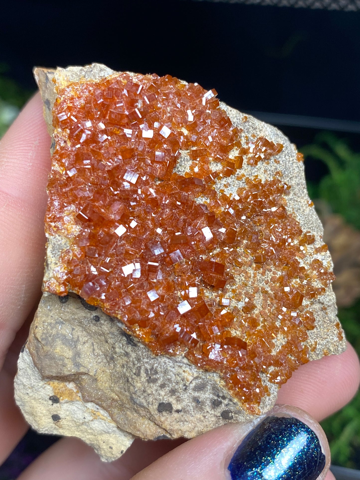 Vanadinite Mineral Specimen, 2.5”x1.5”