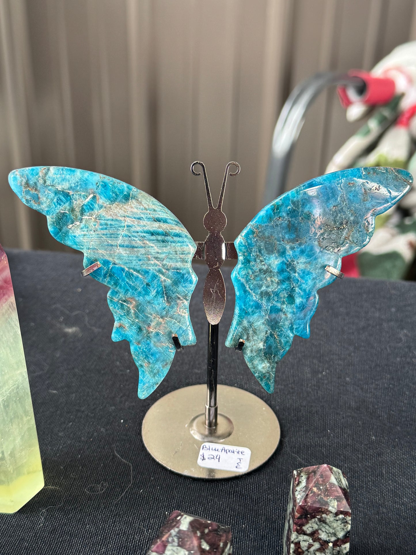 Blue Apatite Butterfly