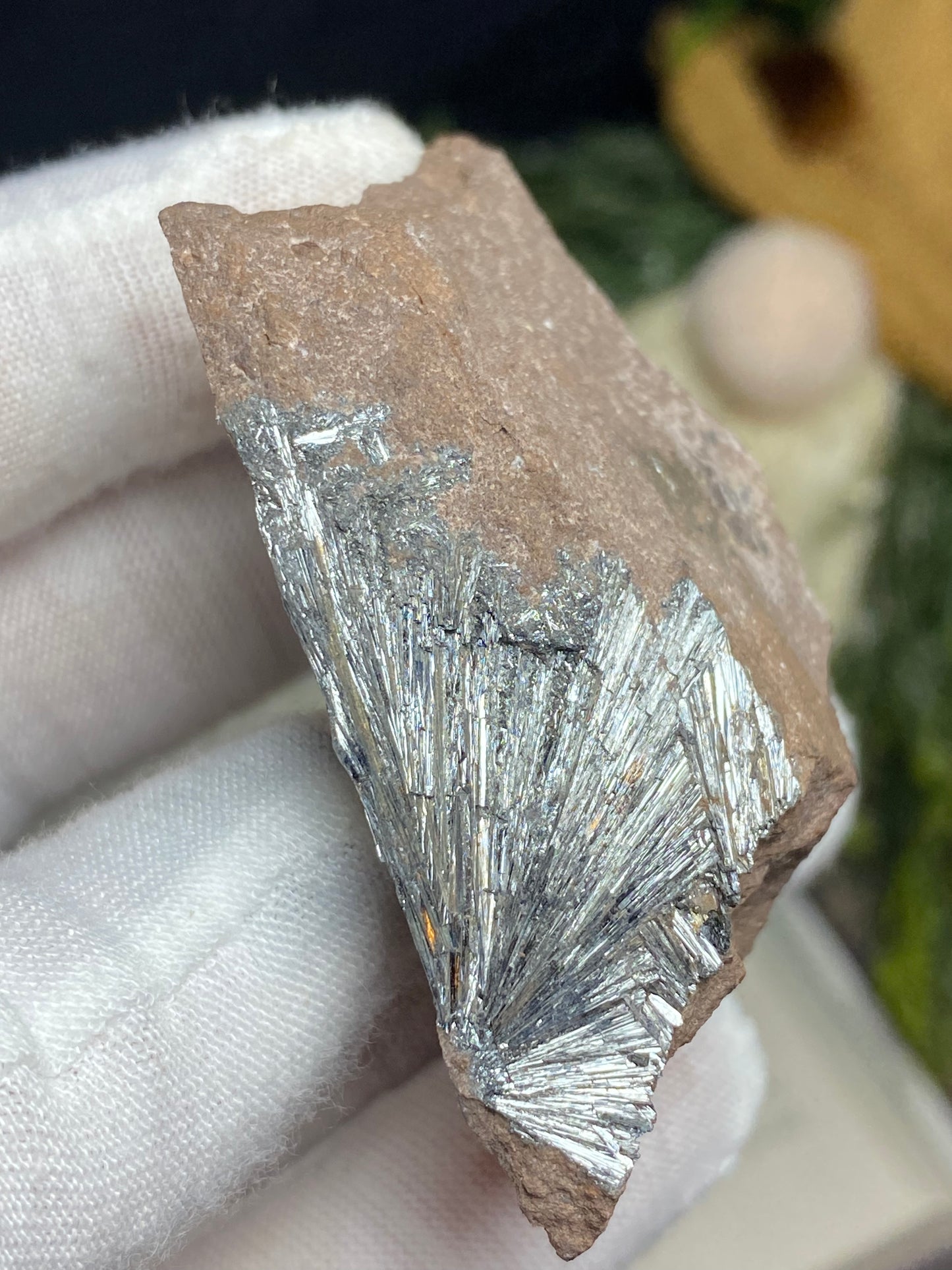 Stibnite Specimen, Morocco 2”x1”