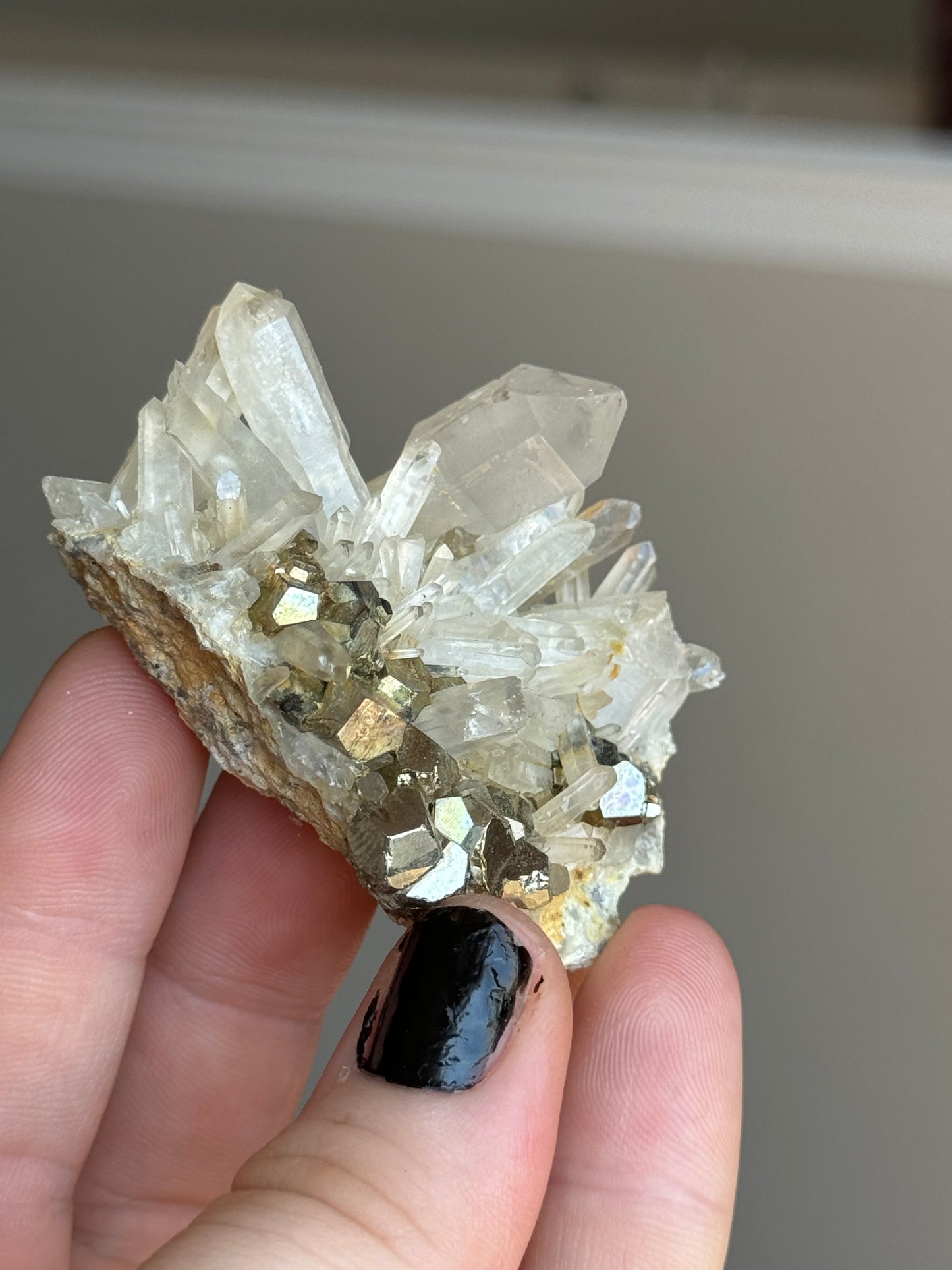 Quartz with Pyrite,Indonesia