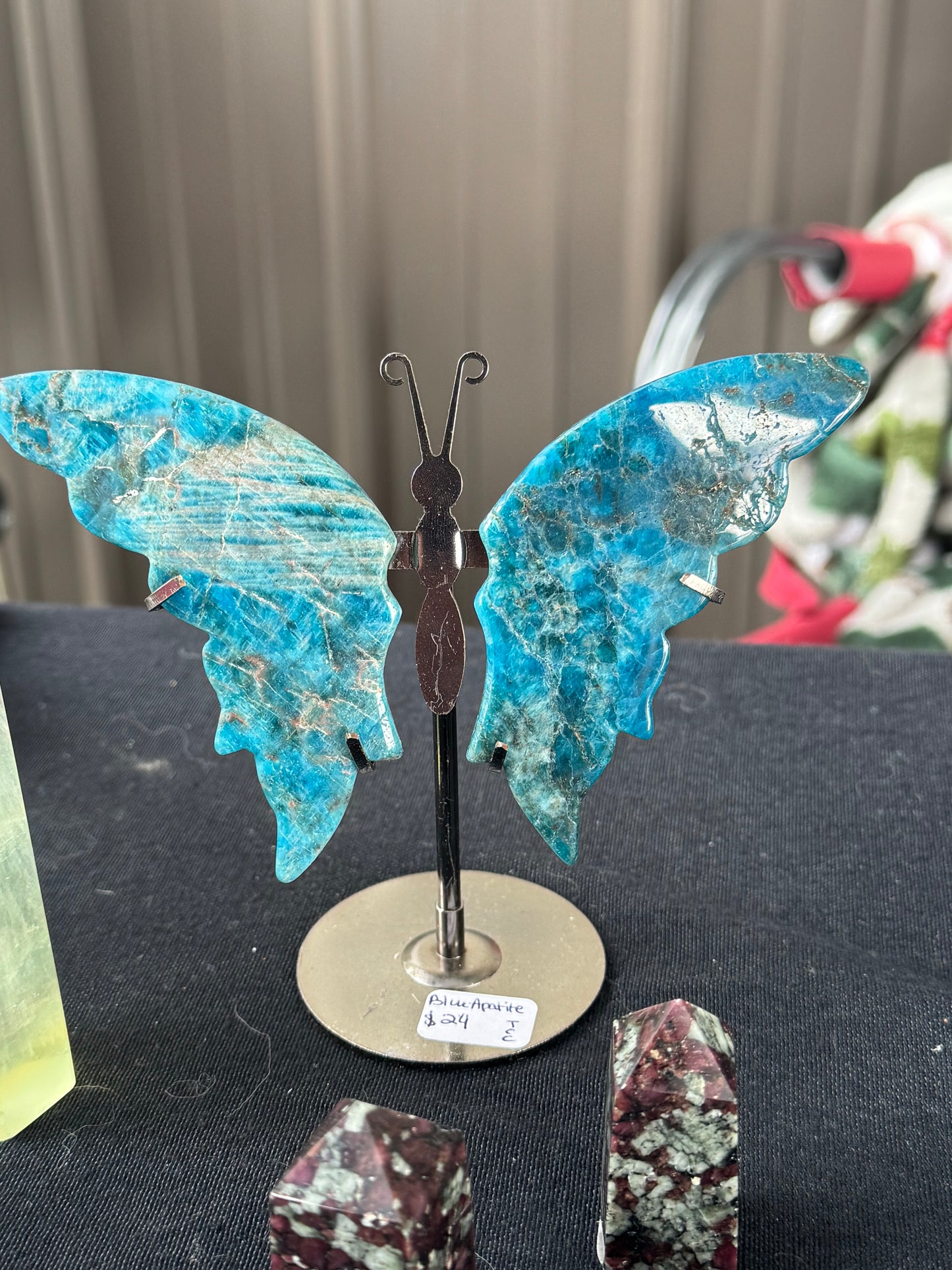 Blue Apatite Butterfly