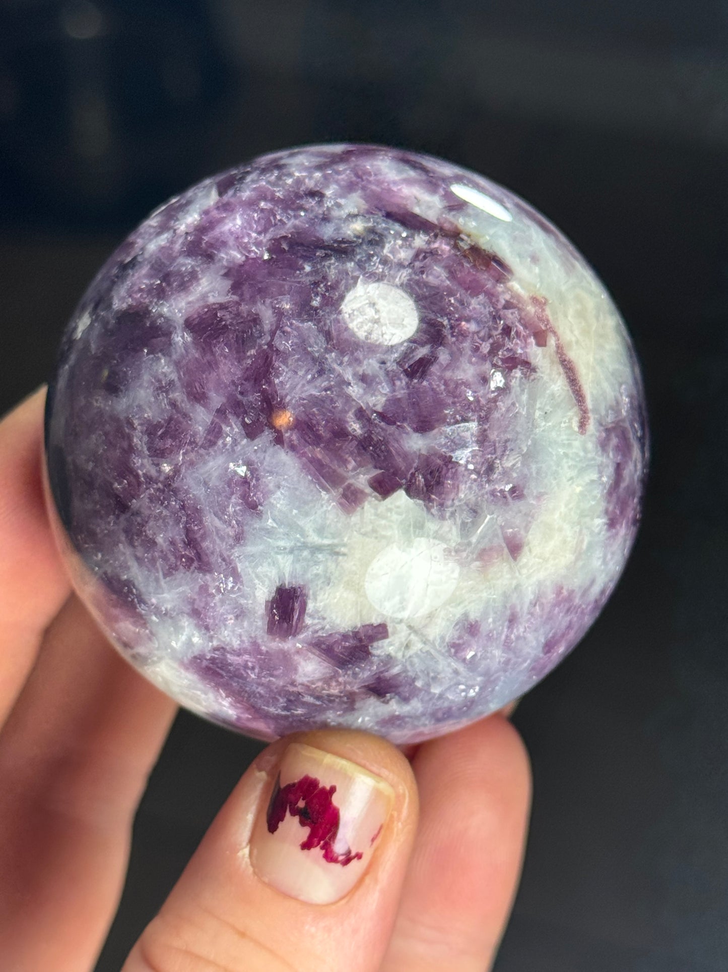 Lepidolite Sphere