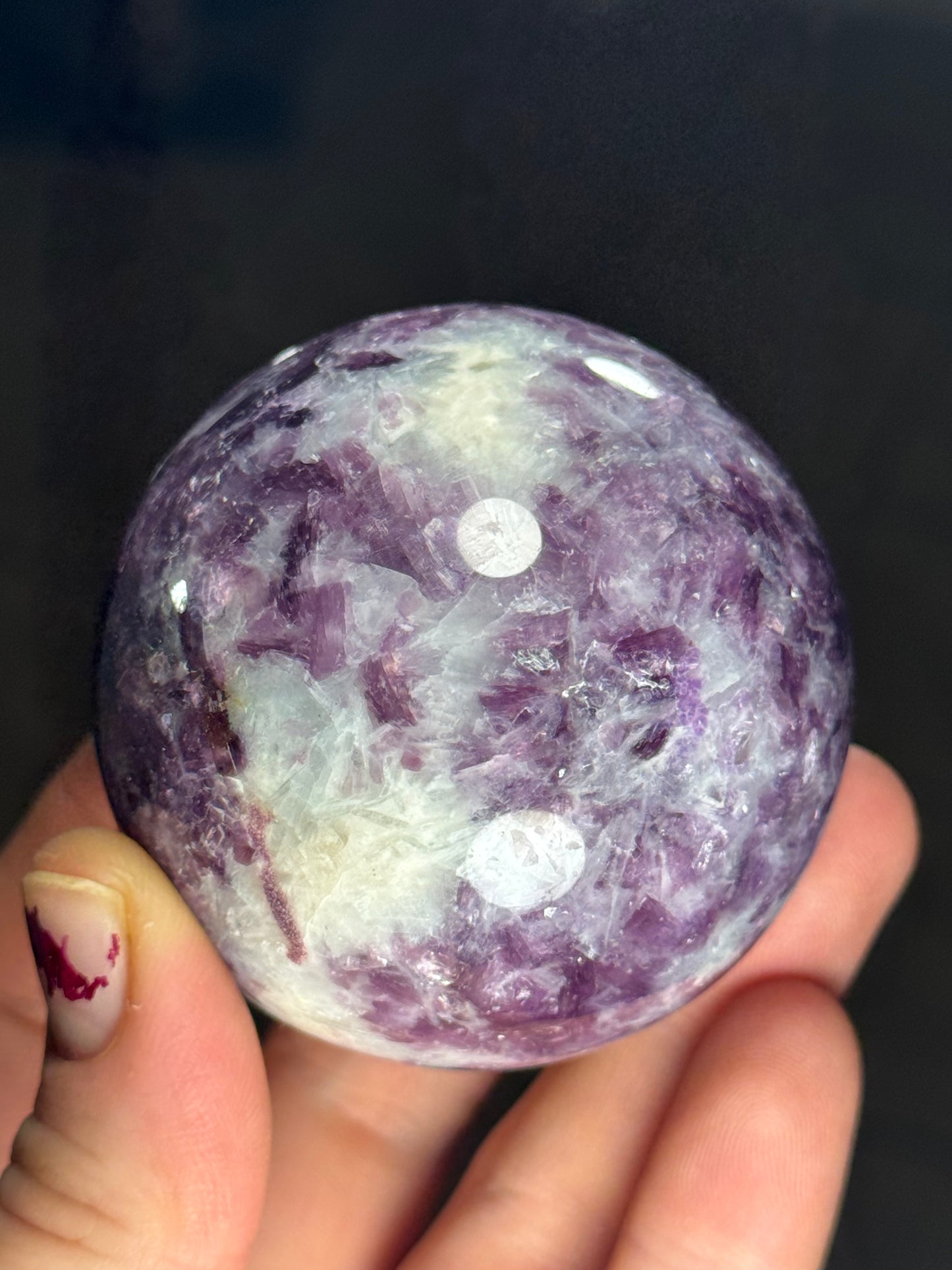 Lepidolite Sphere