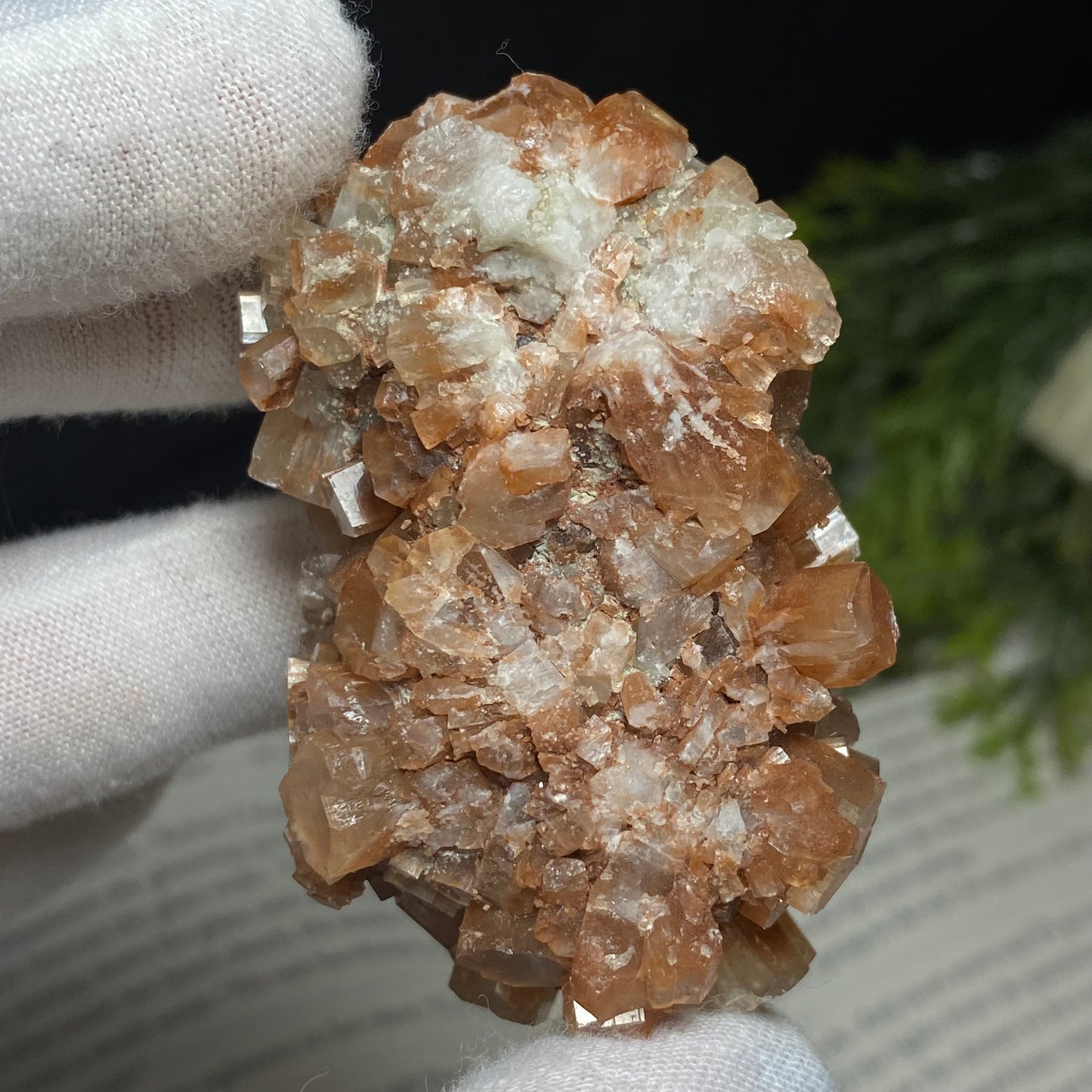 Aragonite Crystal Cluster Specimen, Morocco 6cm