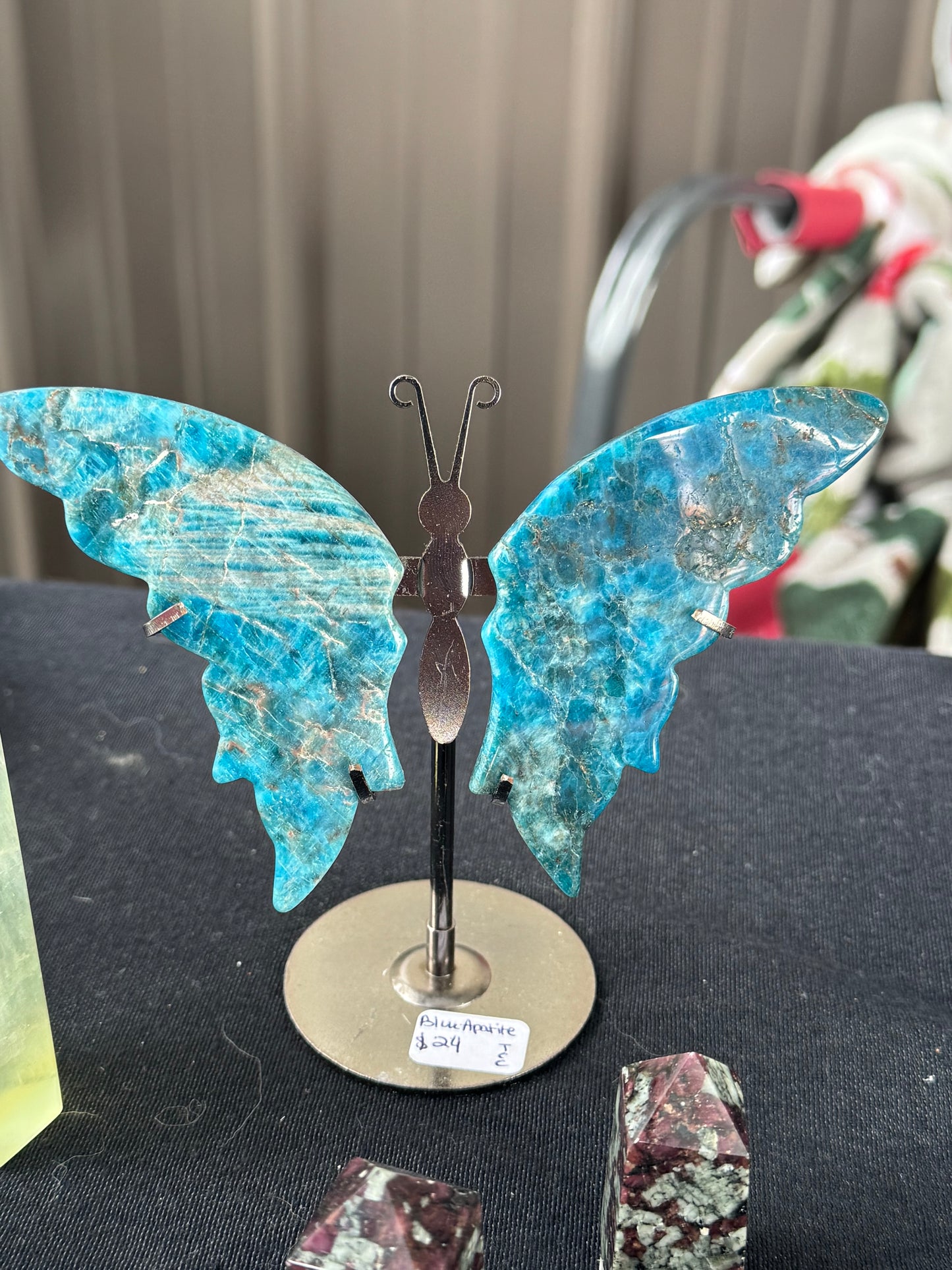 Blue Apatite Butterfly