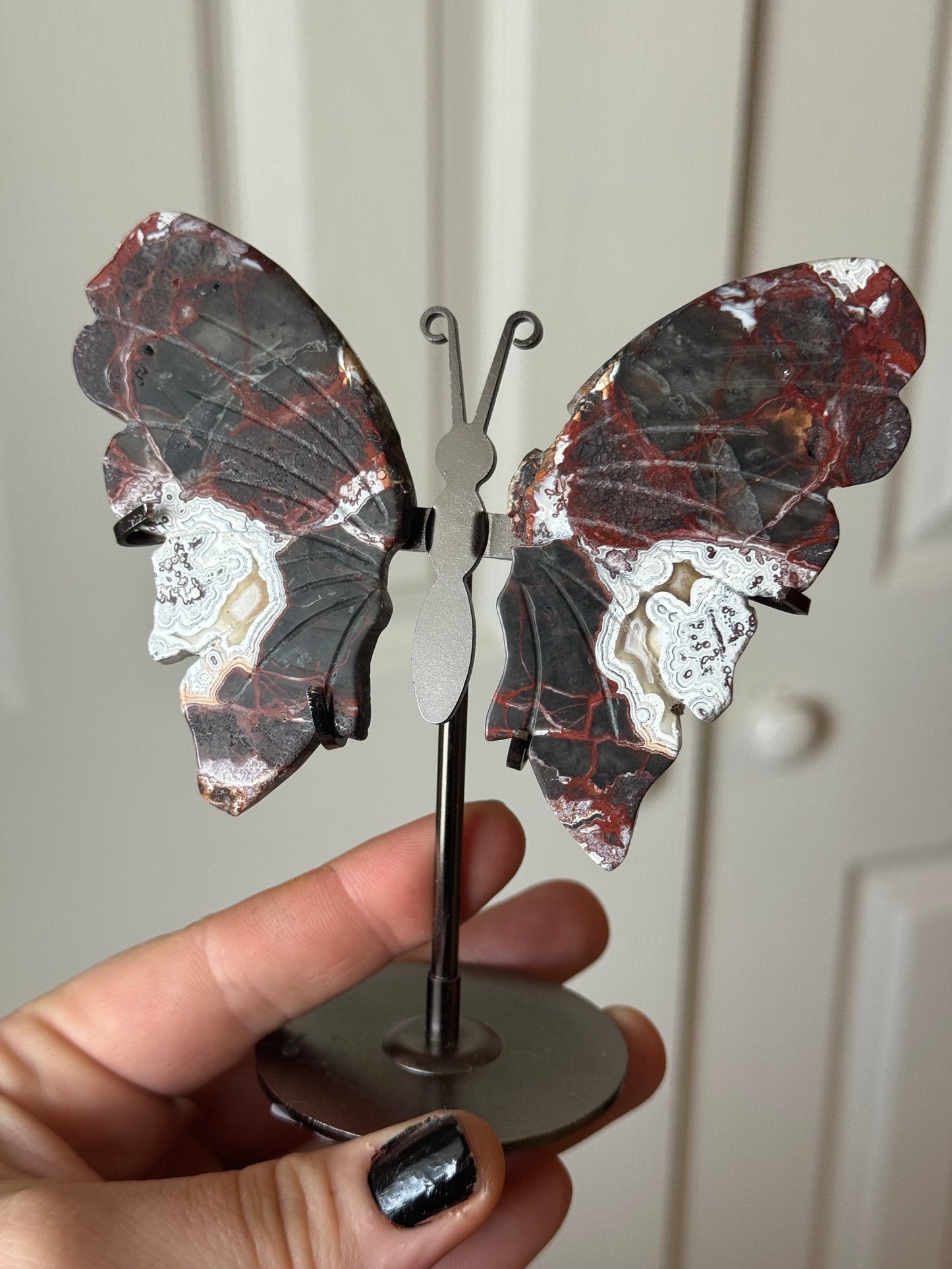 Mexican Lace Agate Butterfly