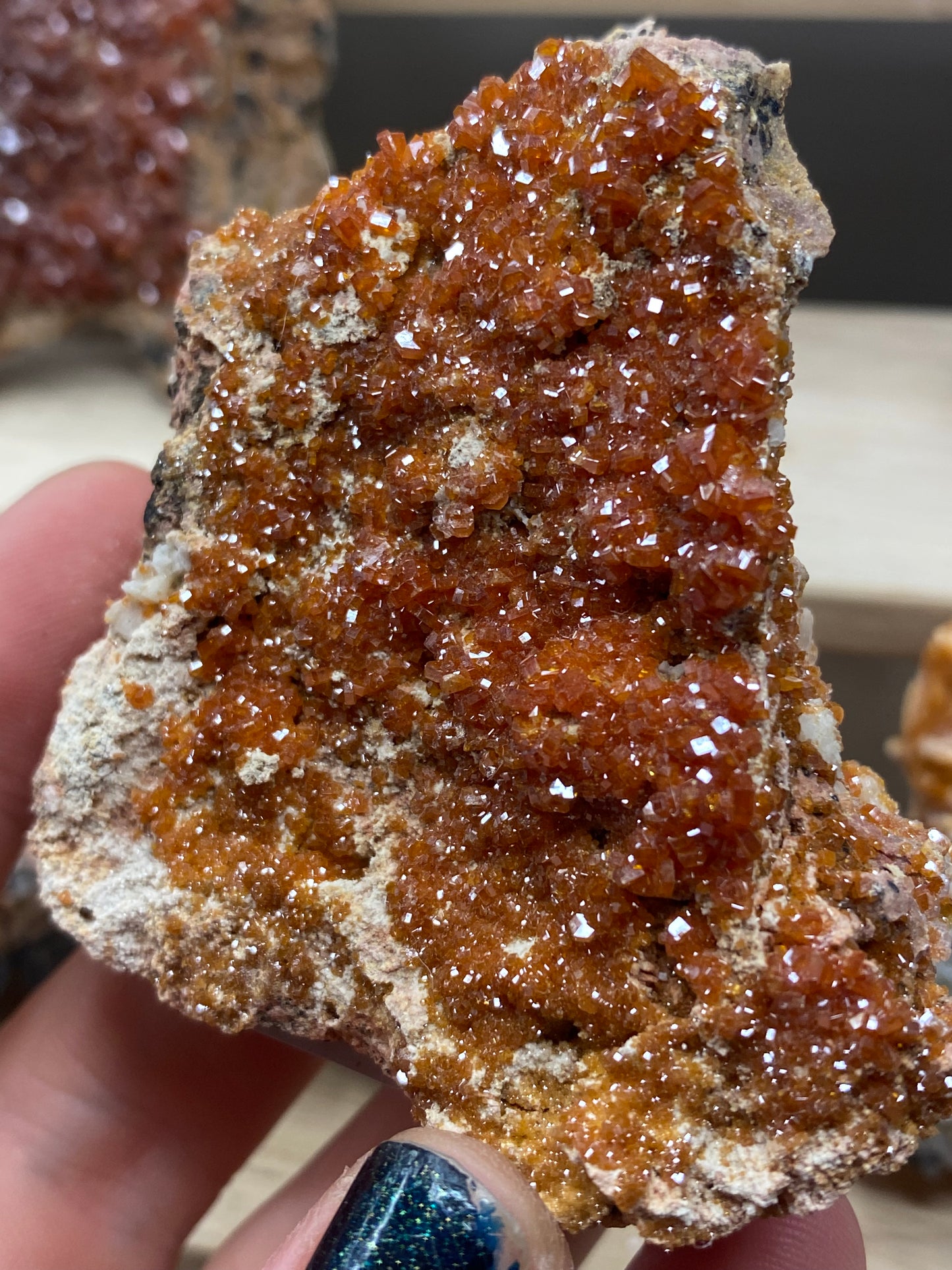 Vanadinite Crystal Specimen, Morocco 3”