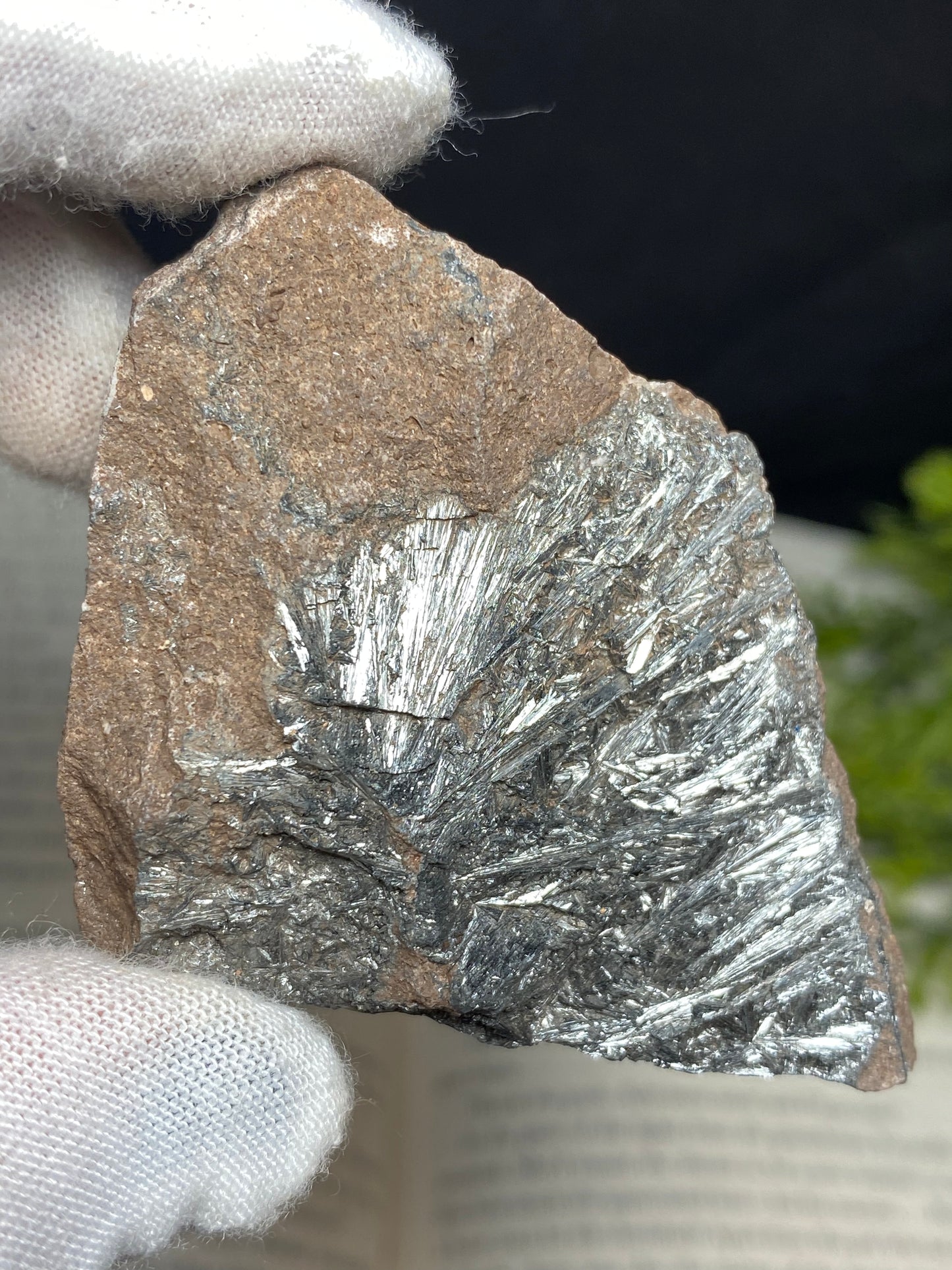 Stibnite Specimen, Morocco 2”x 1.5”