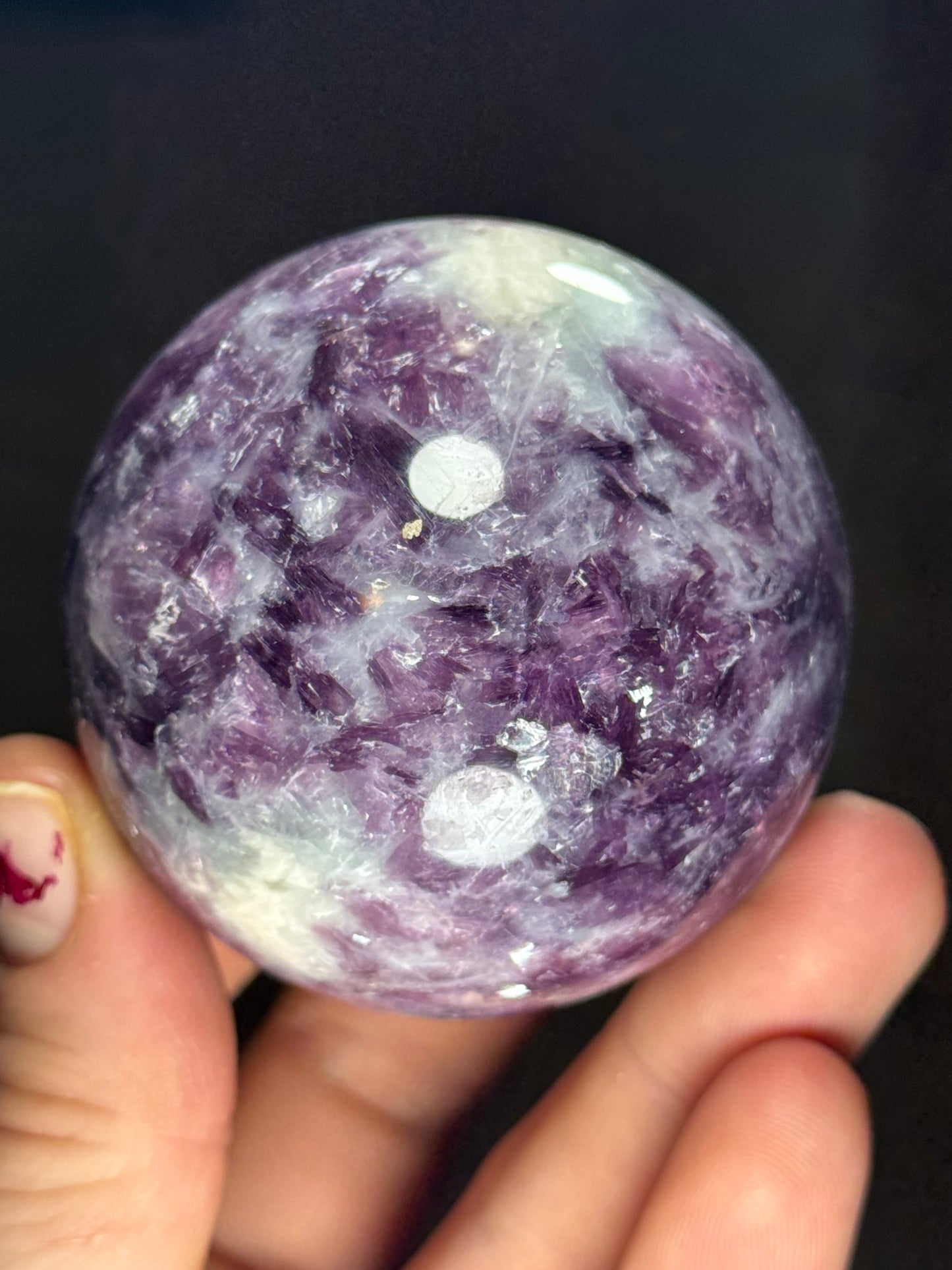 Lepidolite Sphere