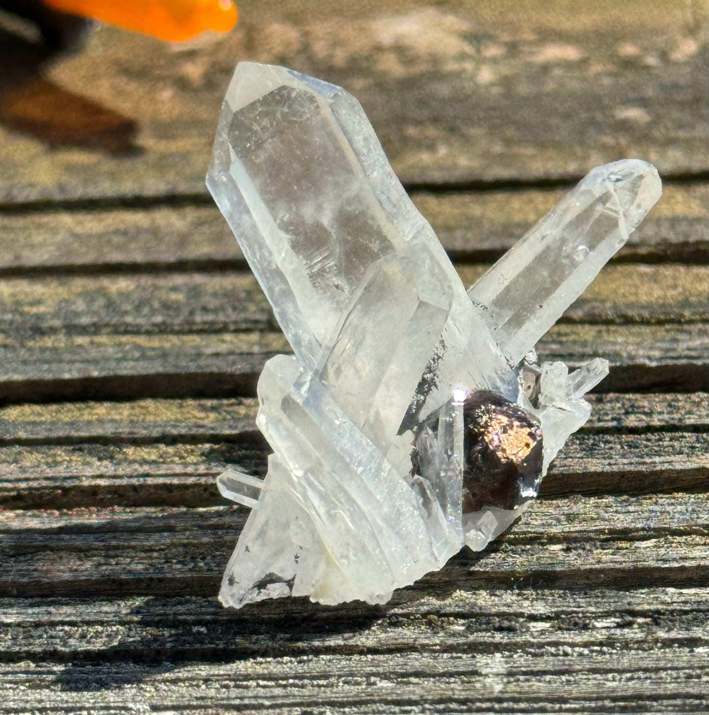 Quartz with Pyrite, Indonesia