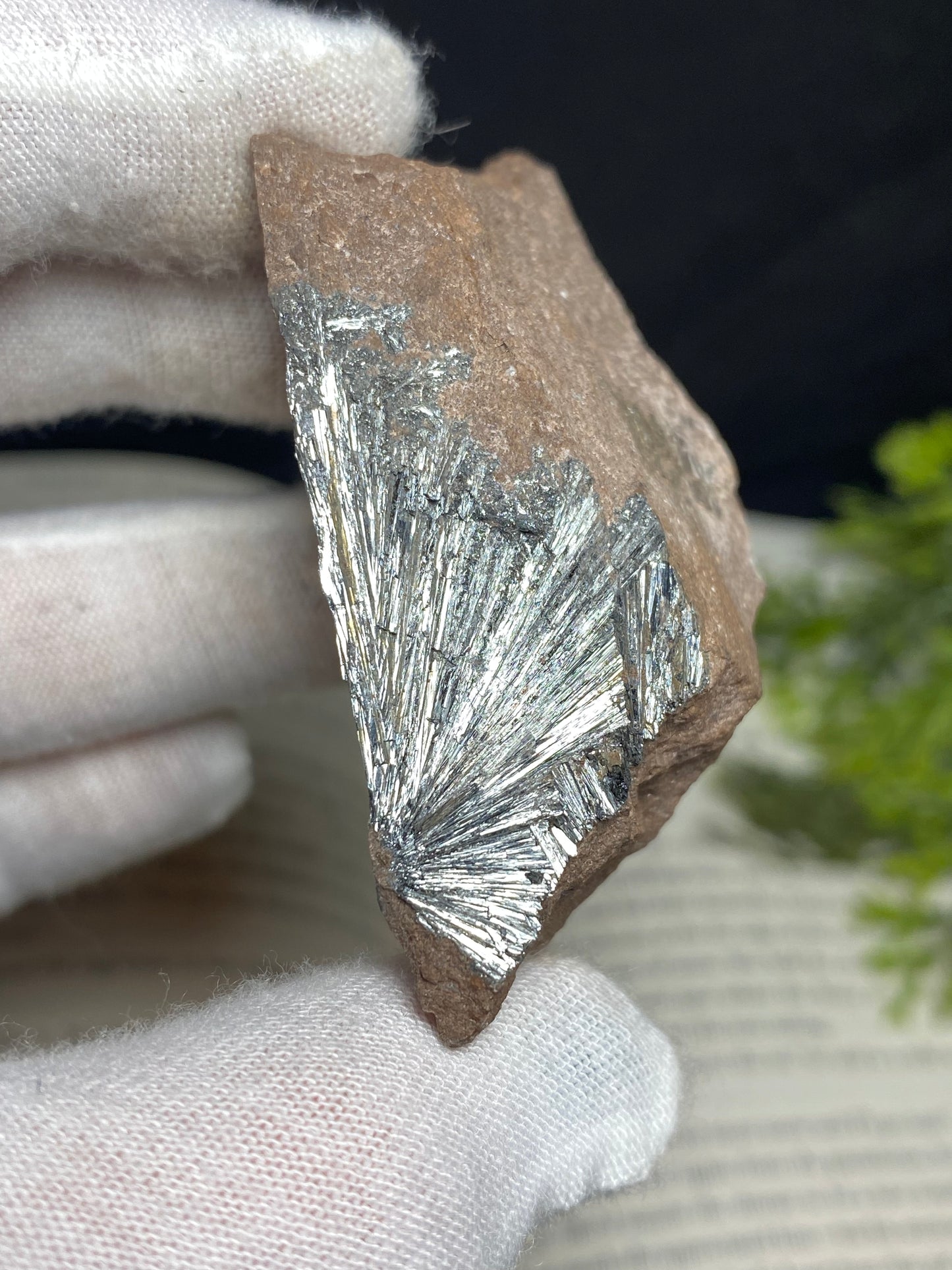 Stibnite Specimen, Morocco 2”x1”