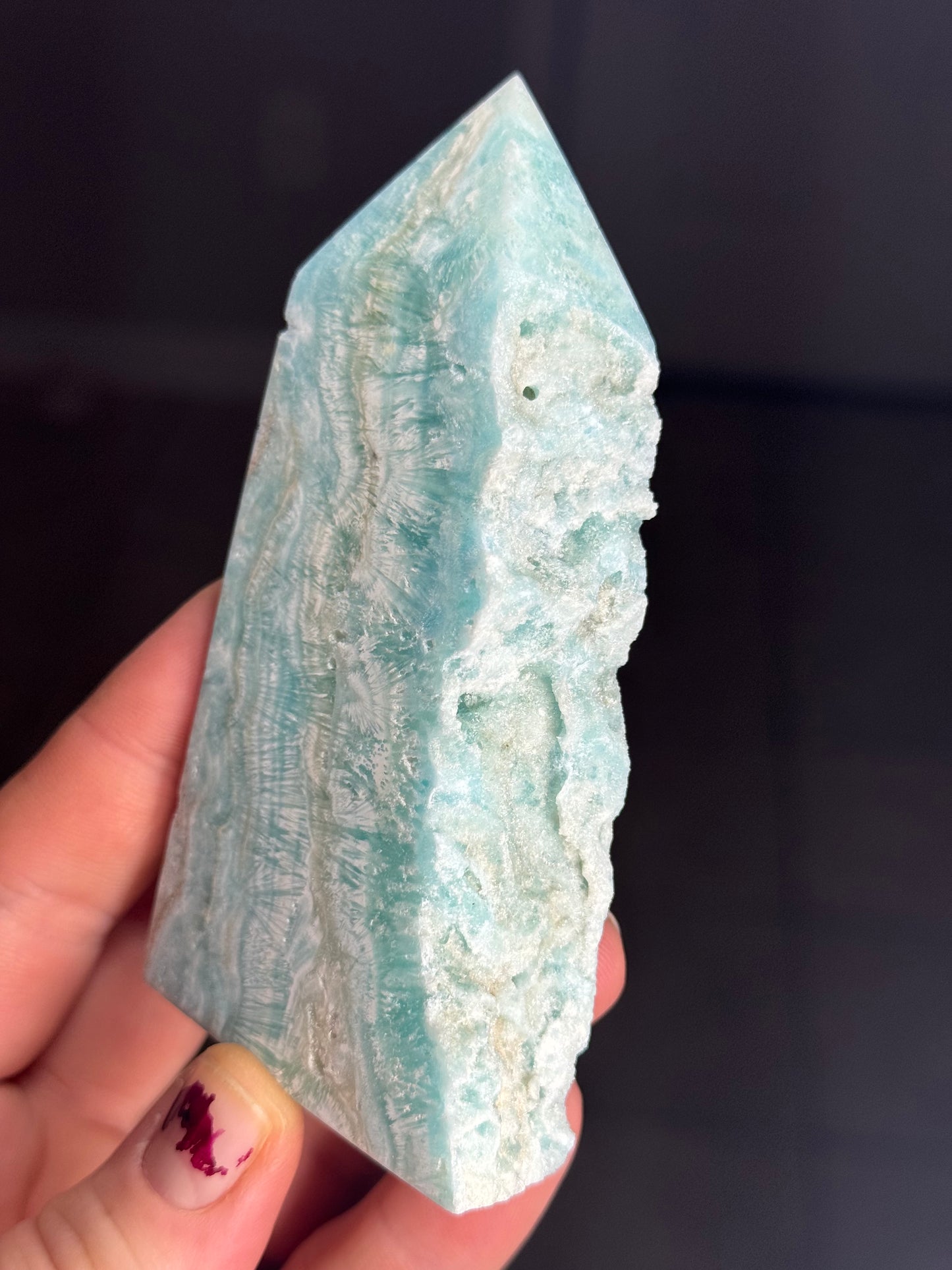 Blue Aragonite Tower