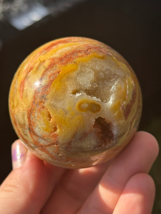 Crazy Lace Agate Sphere