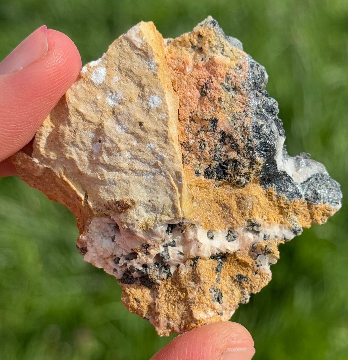 Cerussite, Barite, Galena UV reactive Specimen