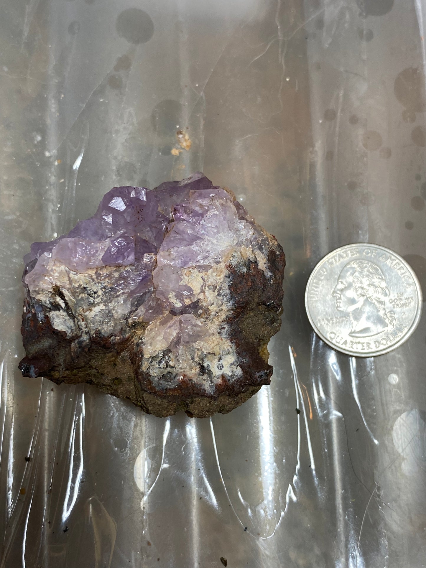 Amethyst Crystal Cluster Specimen, Morocco 2.5”