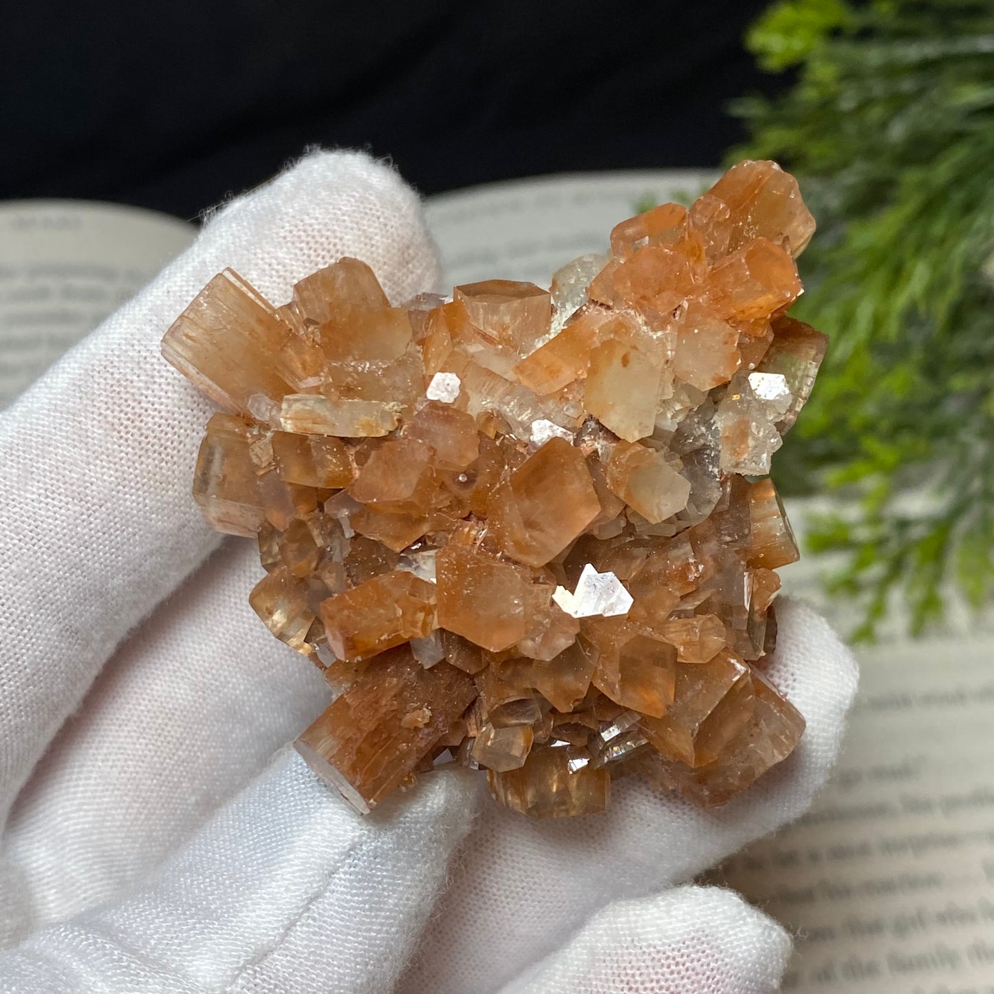 Aragonite Crystal Cluster Specimen, Morocco 2.5”x2”