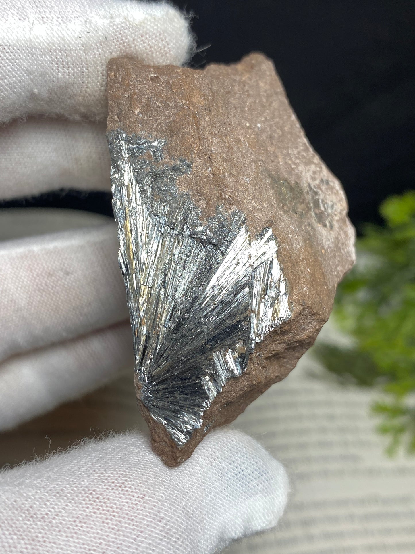 Stibnite Specimen, Morocco 2”x1”