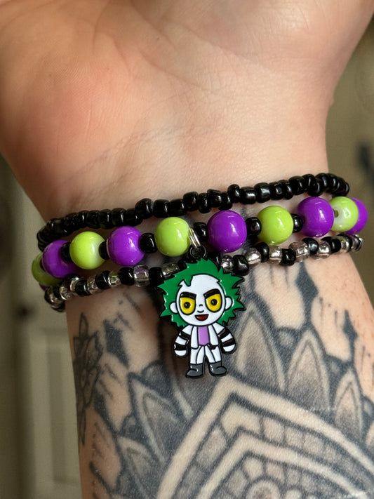 Beetlejuice Bracelet Set