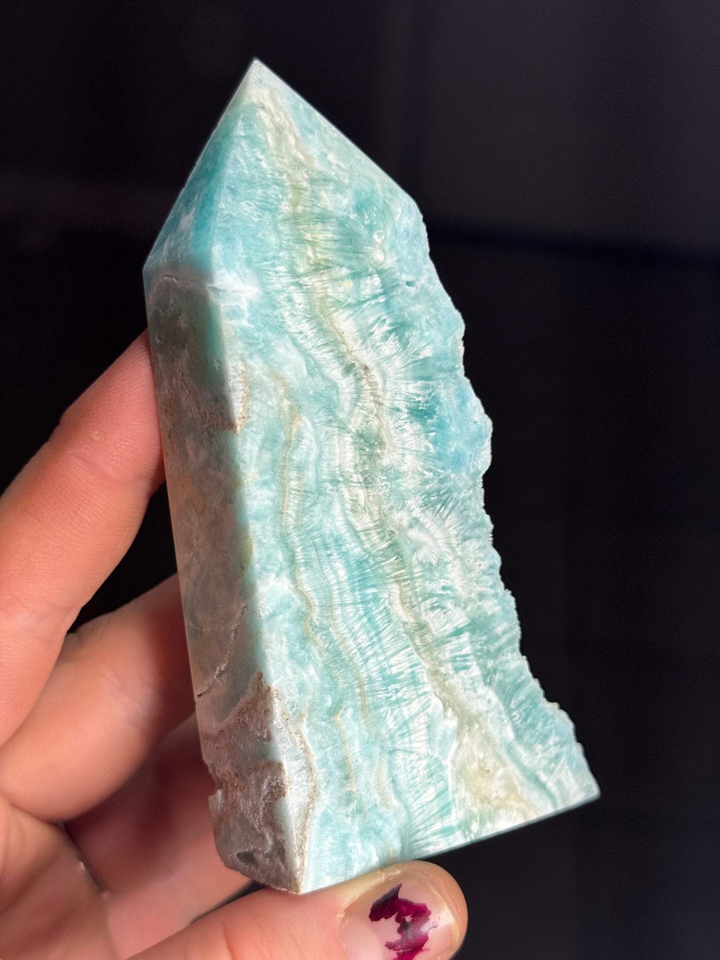 Blue Aragonite Tower