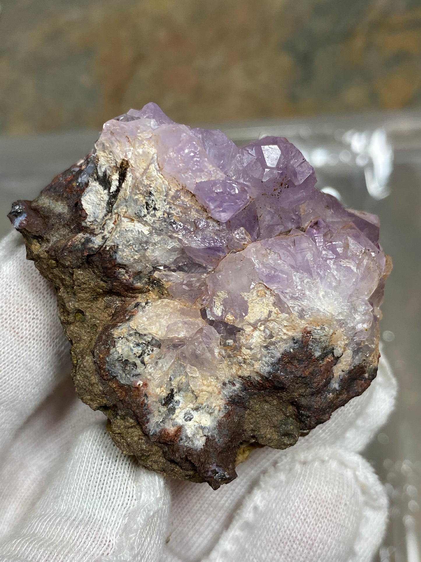 Amethyst Crystal Cluster Specimen, Morocco 2.5”