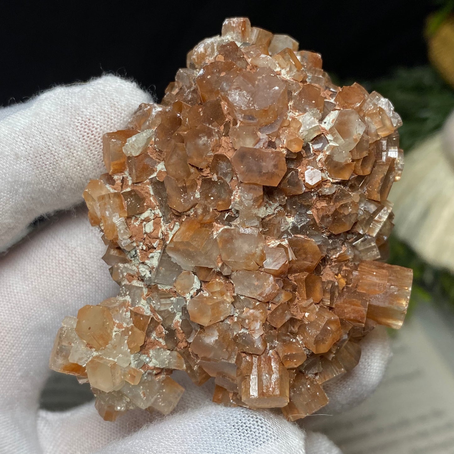 Aragonite Crystal Cluster Specimen, Morocco 2.5”x2”