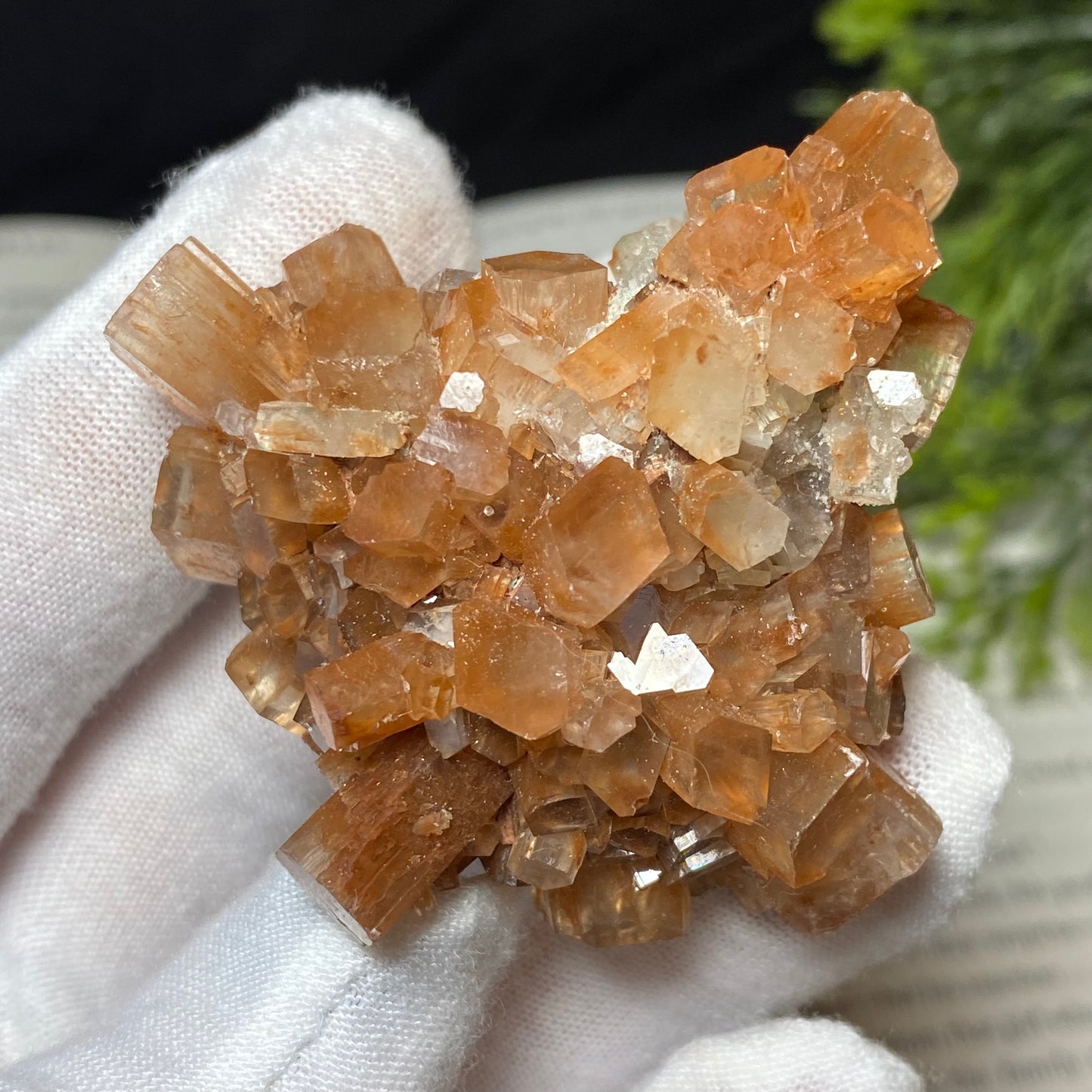 Aragonite Crystal Cluster Specimen, Morocco 2.5”x2”