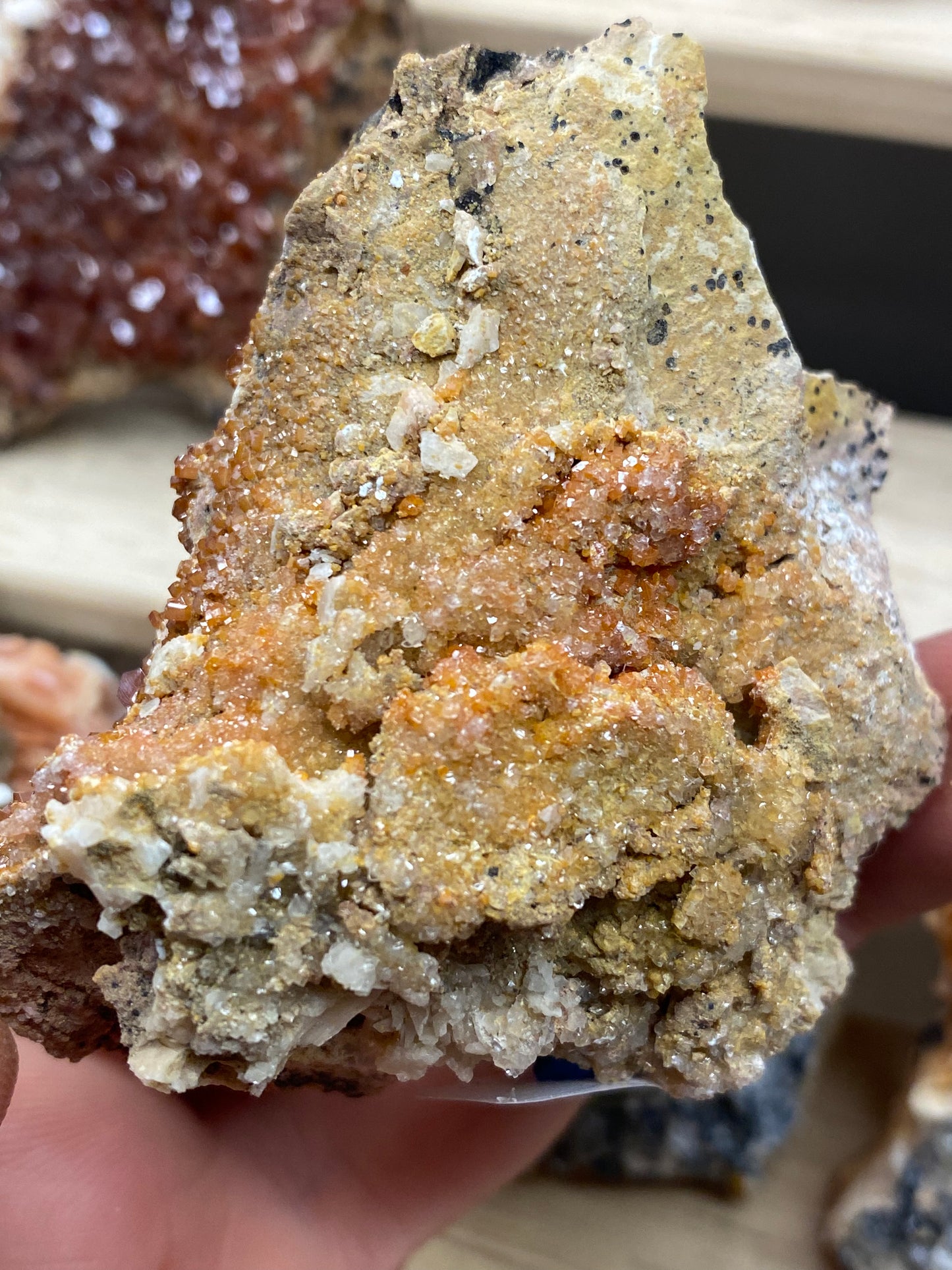 Vanadinite Crystal Specimen, Morocco 3”