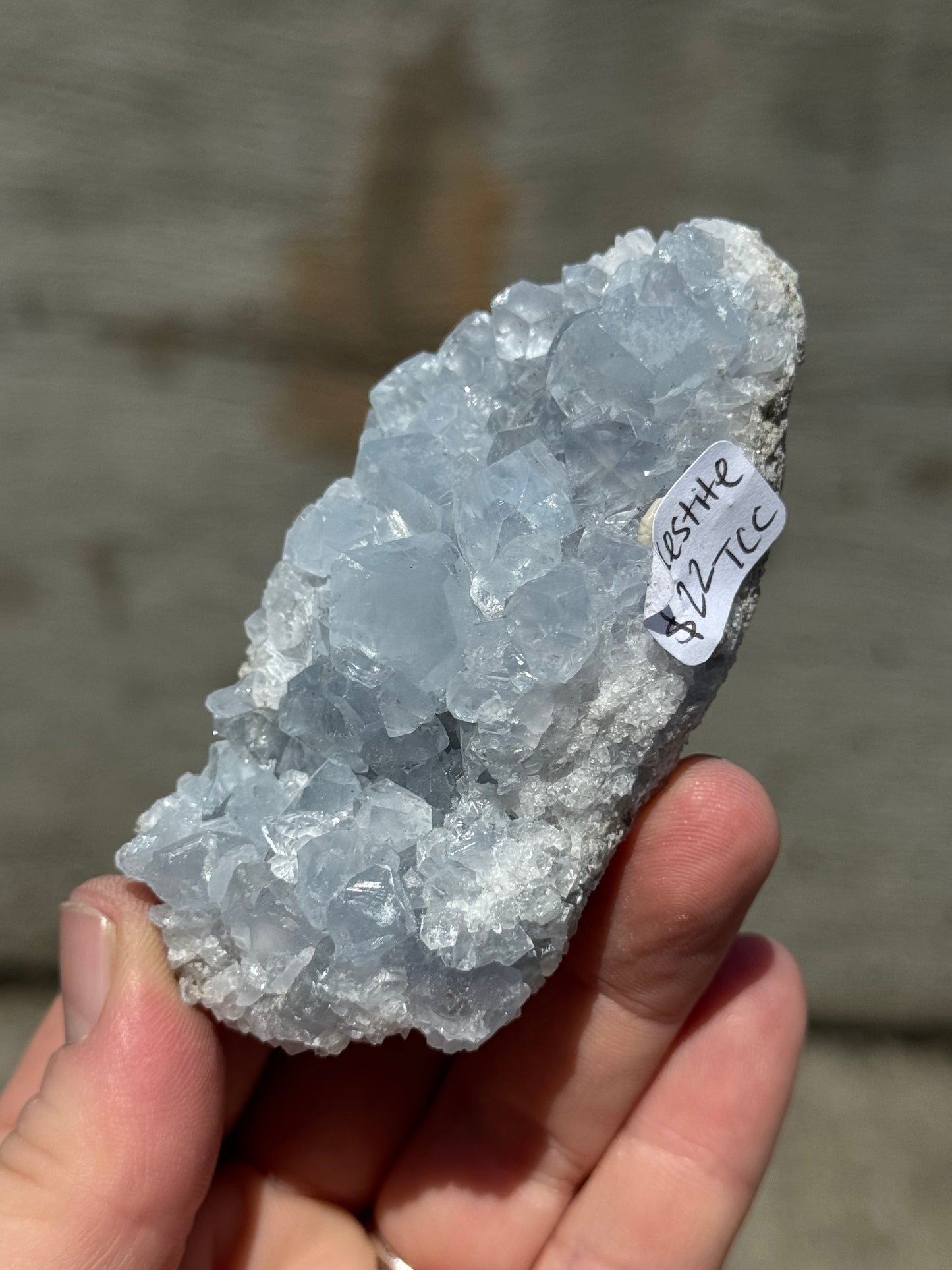 Blue Celestite Specimen