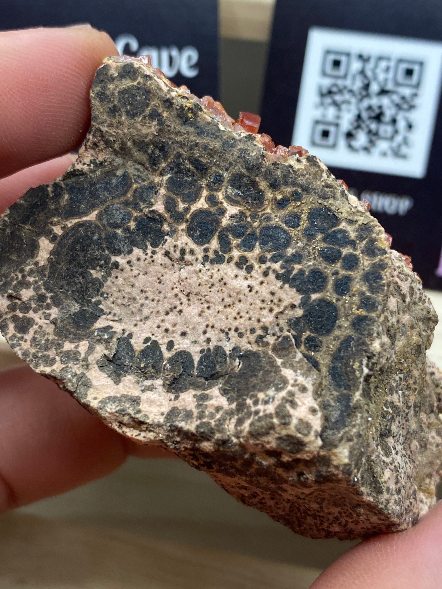 Vanadinite Crystal Specimen, Morocco 3”